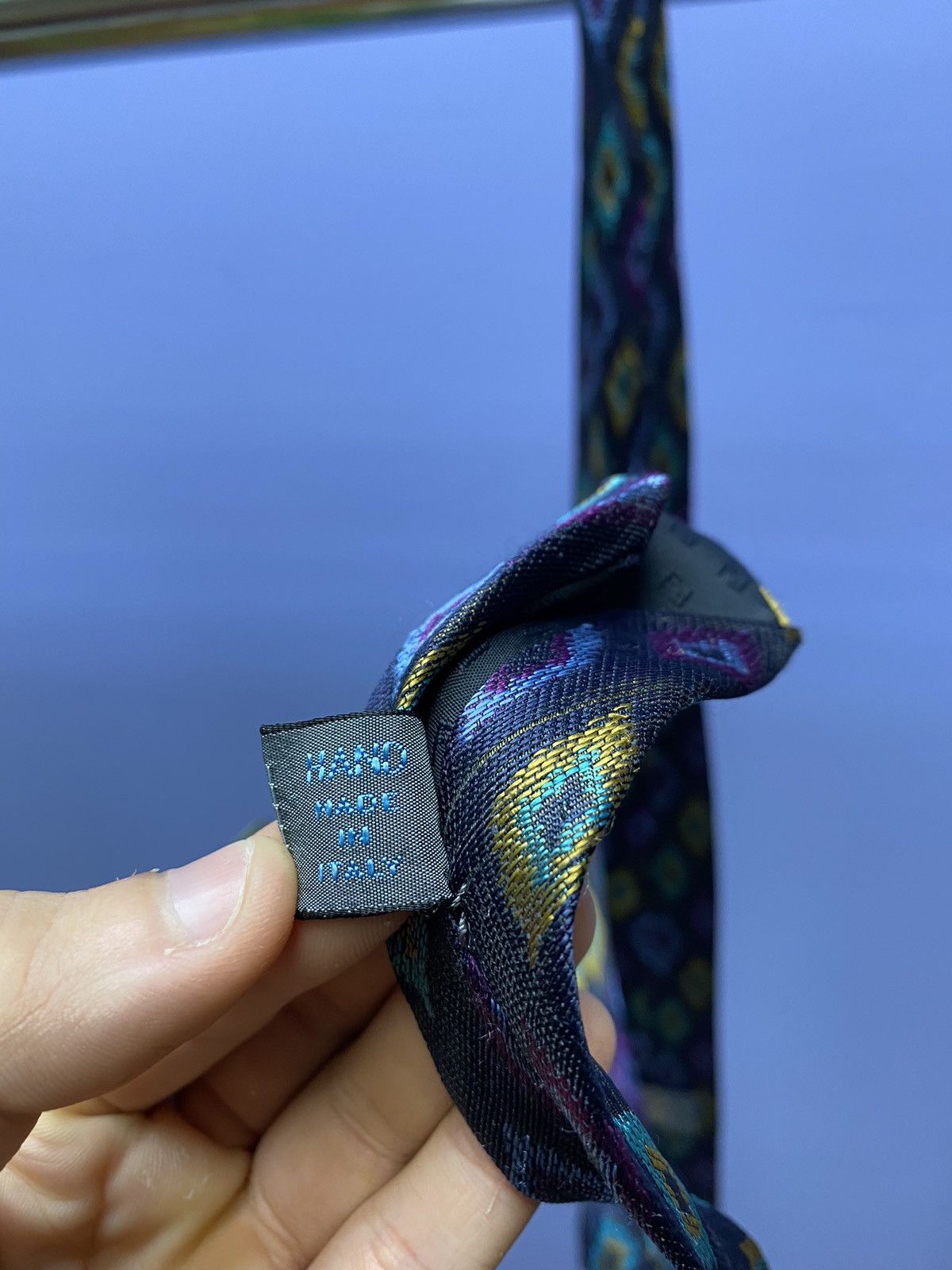 Fendi × Vintage Fendi Geometric Vintage Silk Tie Size ONE SIZE - 14 Thumbnail