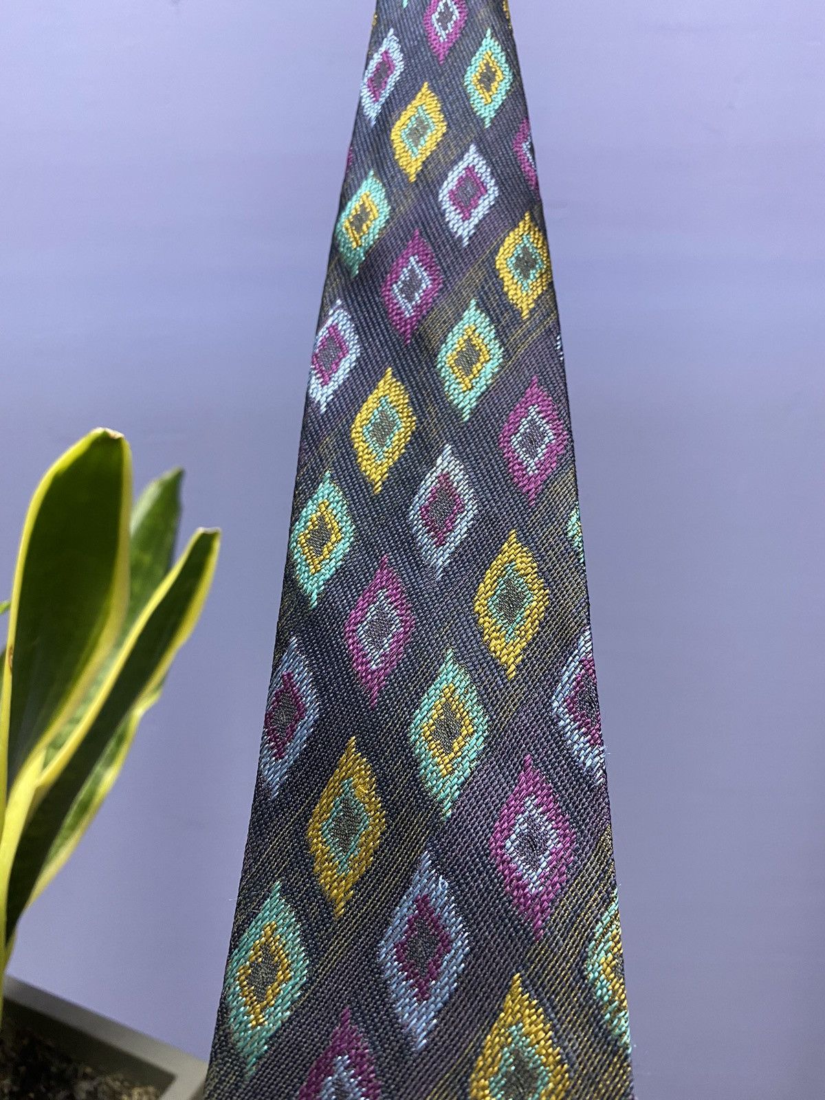 Fendi × Vintage Fendi Geometric Vintage Silk Tie Size ONE SIZE - 5 Thumbnail