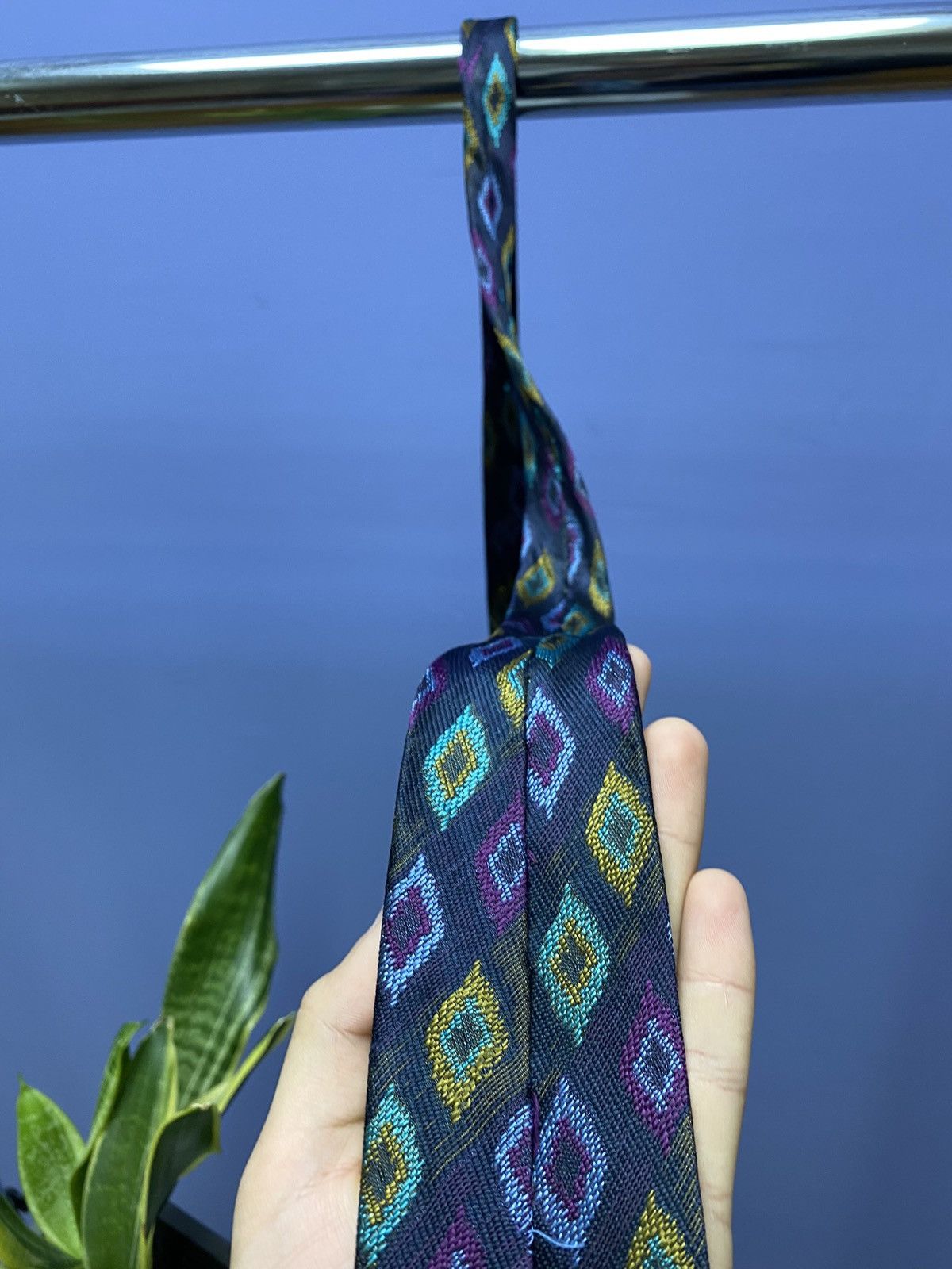 Fendi × Vintage Fendi Geometric Vintage Silk Tie Size ONE SIZE - 9 Thumbnail