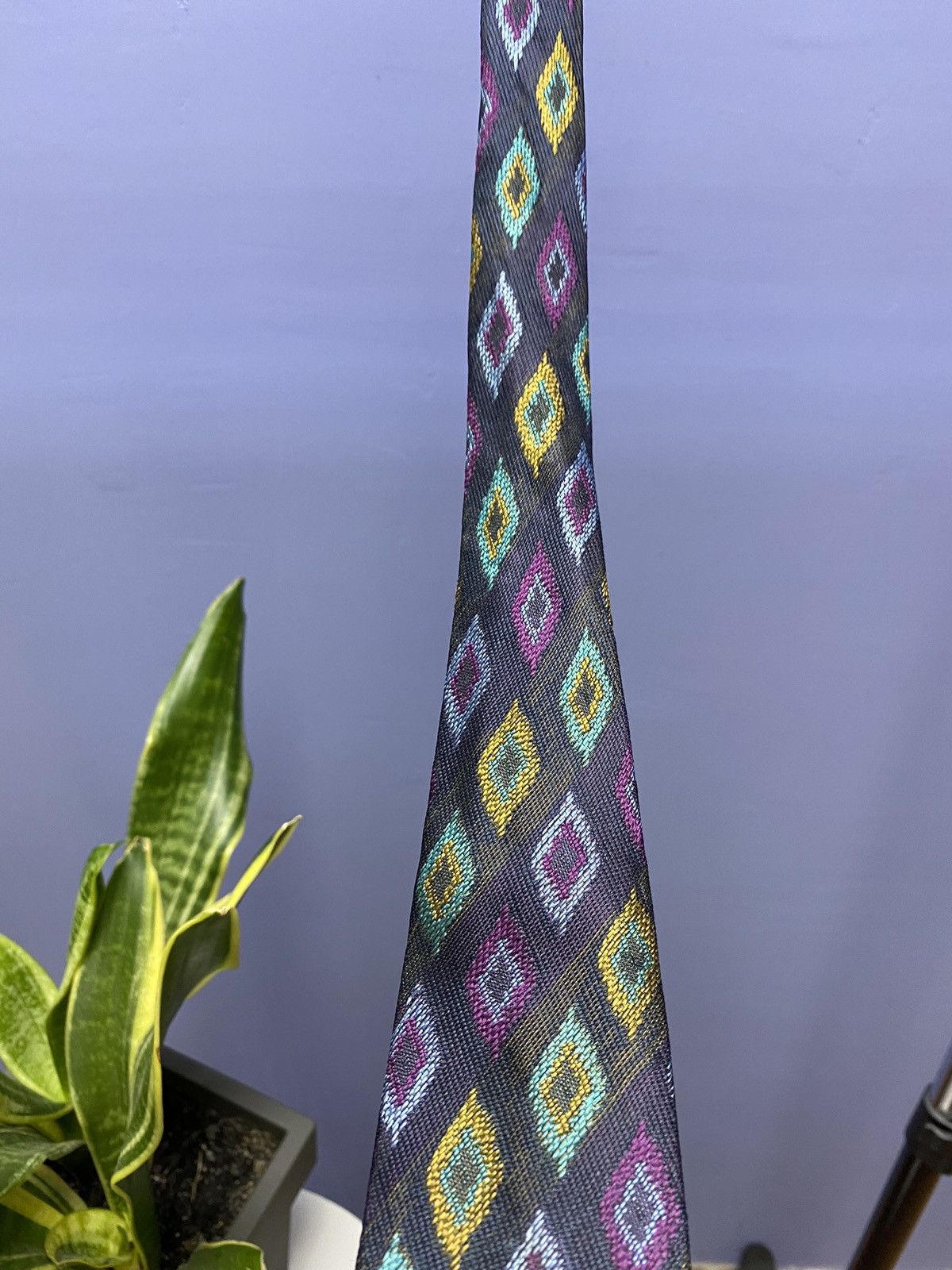 Fendi × Vintage Fendi Geometric Vintage Silk Tie Size ONE SIZE - 4 Thumbnail