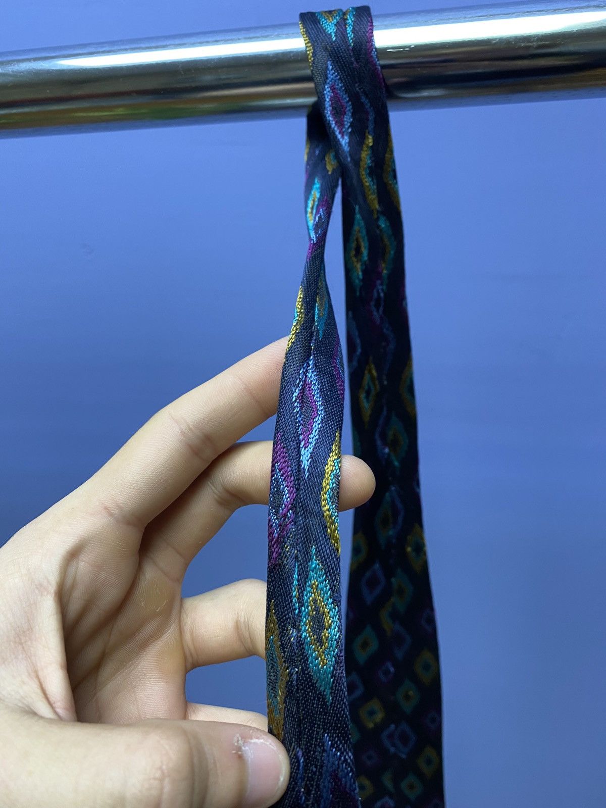 Fendi × Vintage Fendi Geometric Vintage Silk Tie Size ONE SIZE - 18 Thumbnail