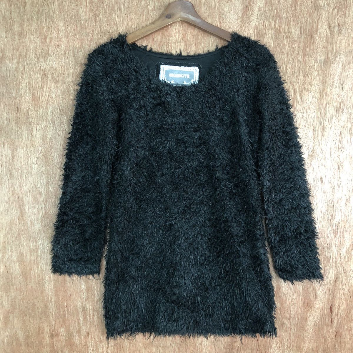 Homespun Knitwear Emsexcite Black Mohair Shag Shaggy Knitwear Size US S / EU 44-46 / 1 - 3 Thumbnail