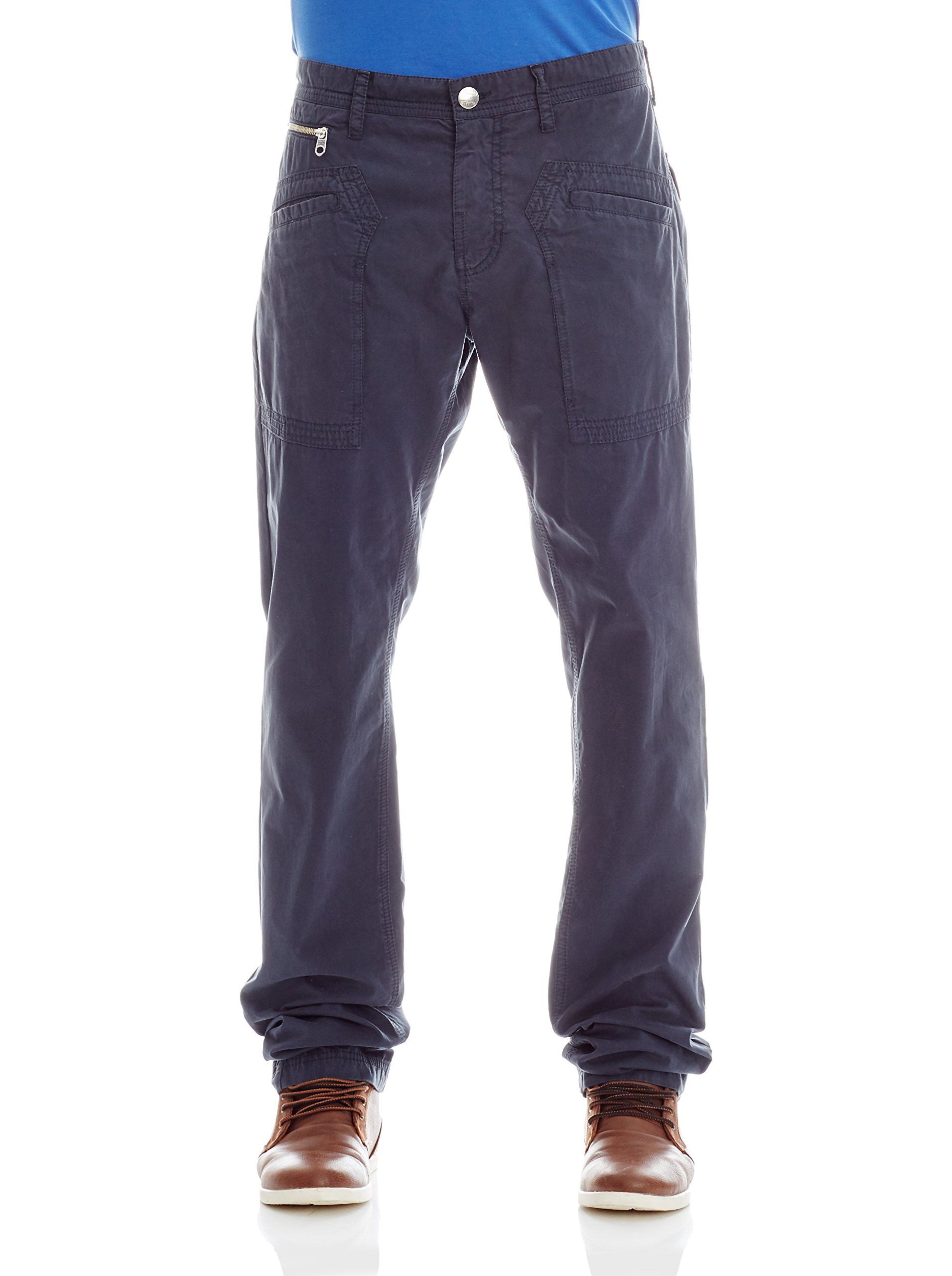 Versace × Versace Jeans Couture Versace Jeans Cargo Pants Navy Cotton Linen Sz W30 L34 Size US 30 / EU 46 - 2 Thumbnail
