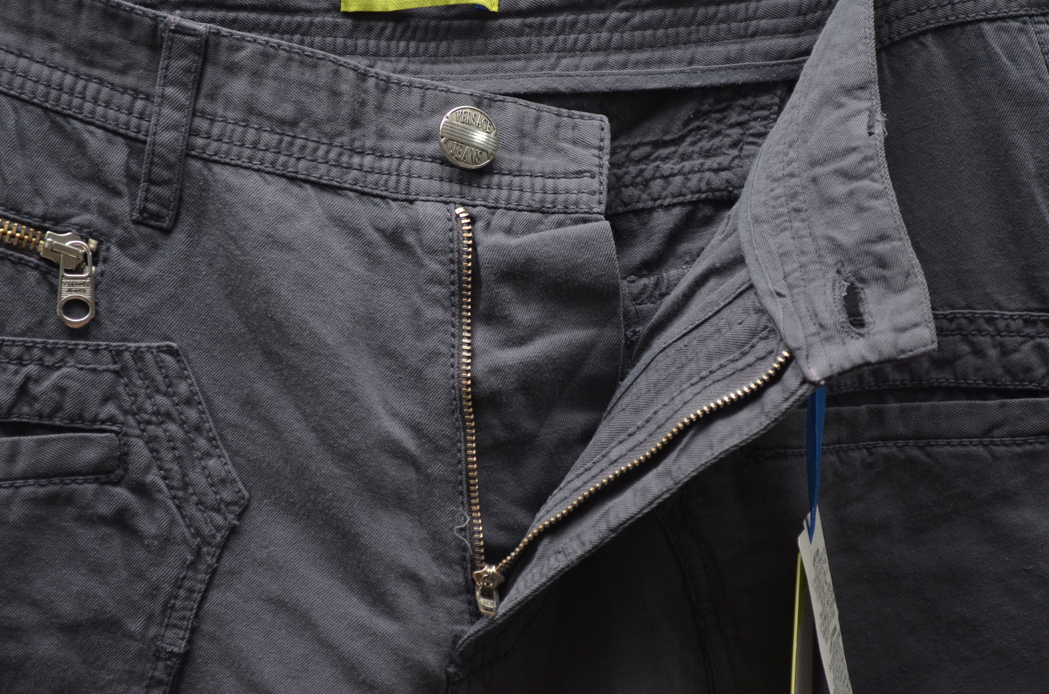Versace × Versace Jeans Couture Versace Jeans Cargo Pants Navy Cotton Linen Sz W30 L34 Size US 30 / EU 46 - 14 Thumbnail