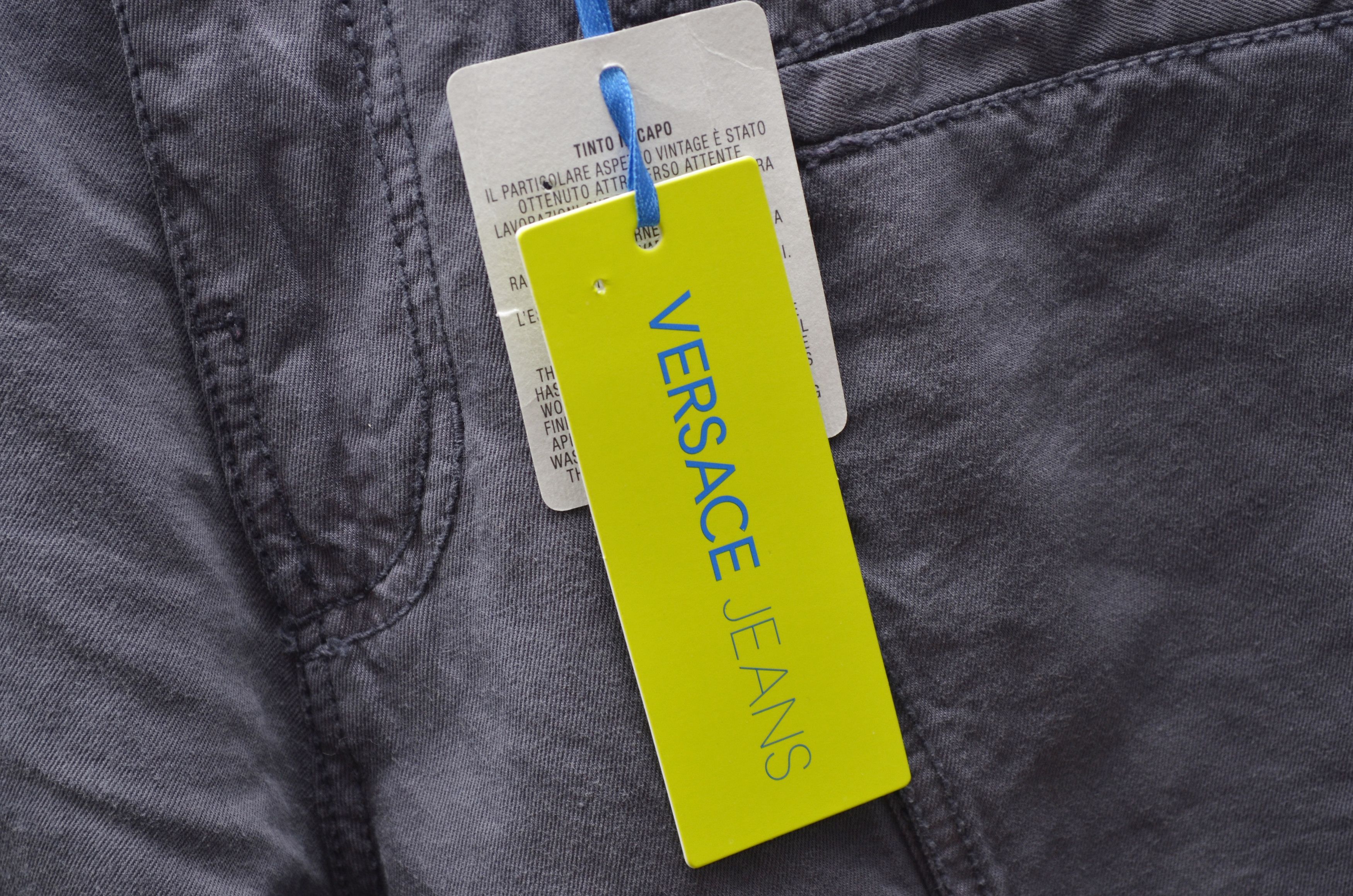Versace × Versace Jeans Couture Versace Jeans Cargo Pants Navy Cotton Linen Sz W30 L34 Size US 30 / EU 46 - 12 Thumbnail