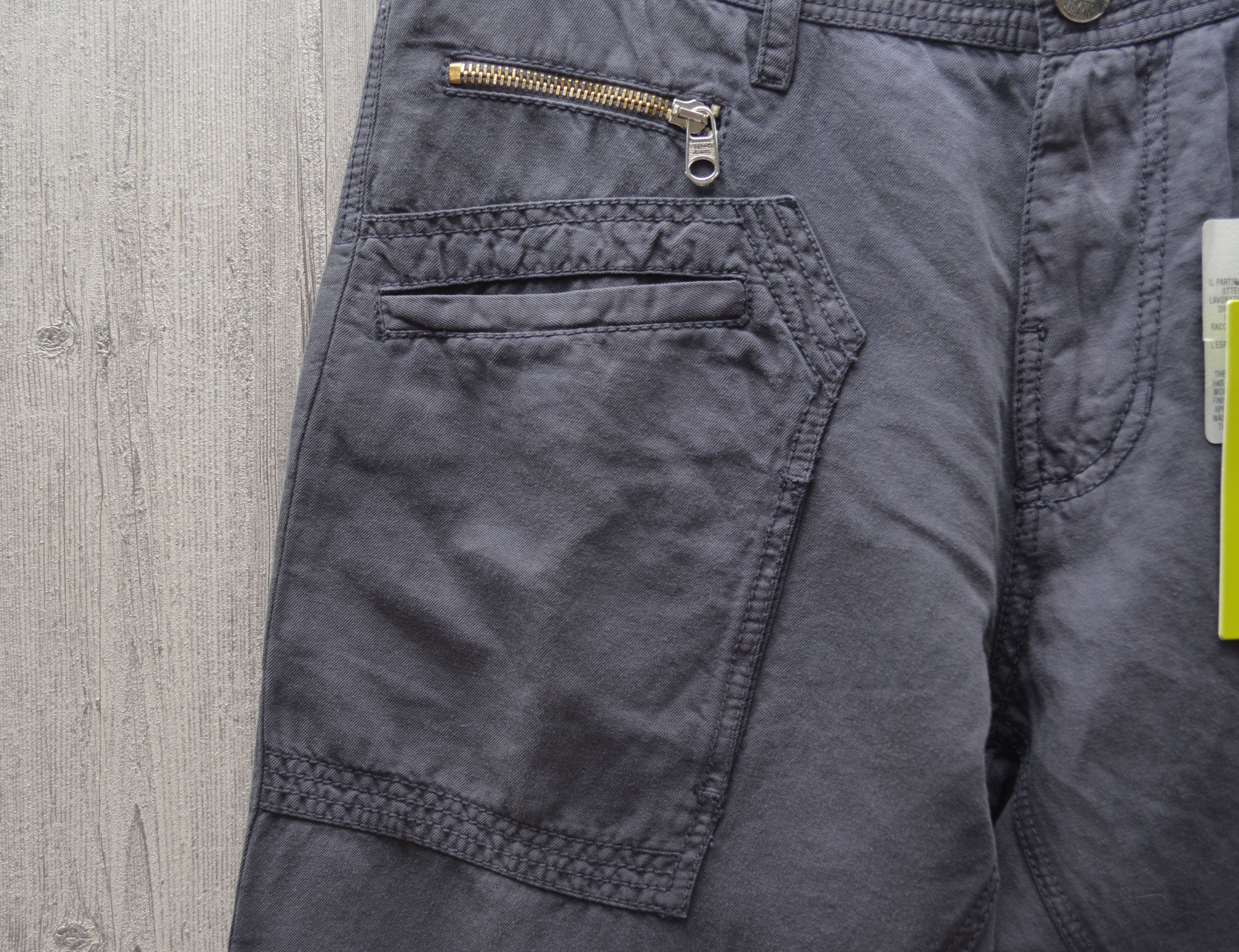 Versace × Versace Jeans Couture Versace Jeans Cargo Pants Navy Cotton Linen Sz W30 L34 Size US 30 / EU 46 - 9 Thumbnail