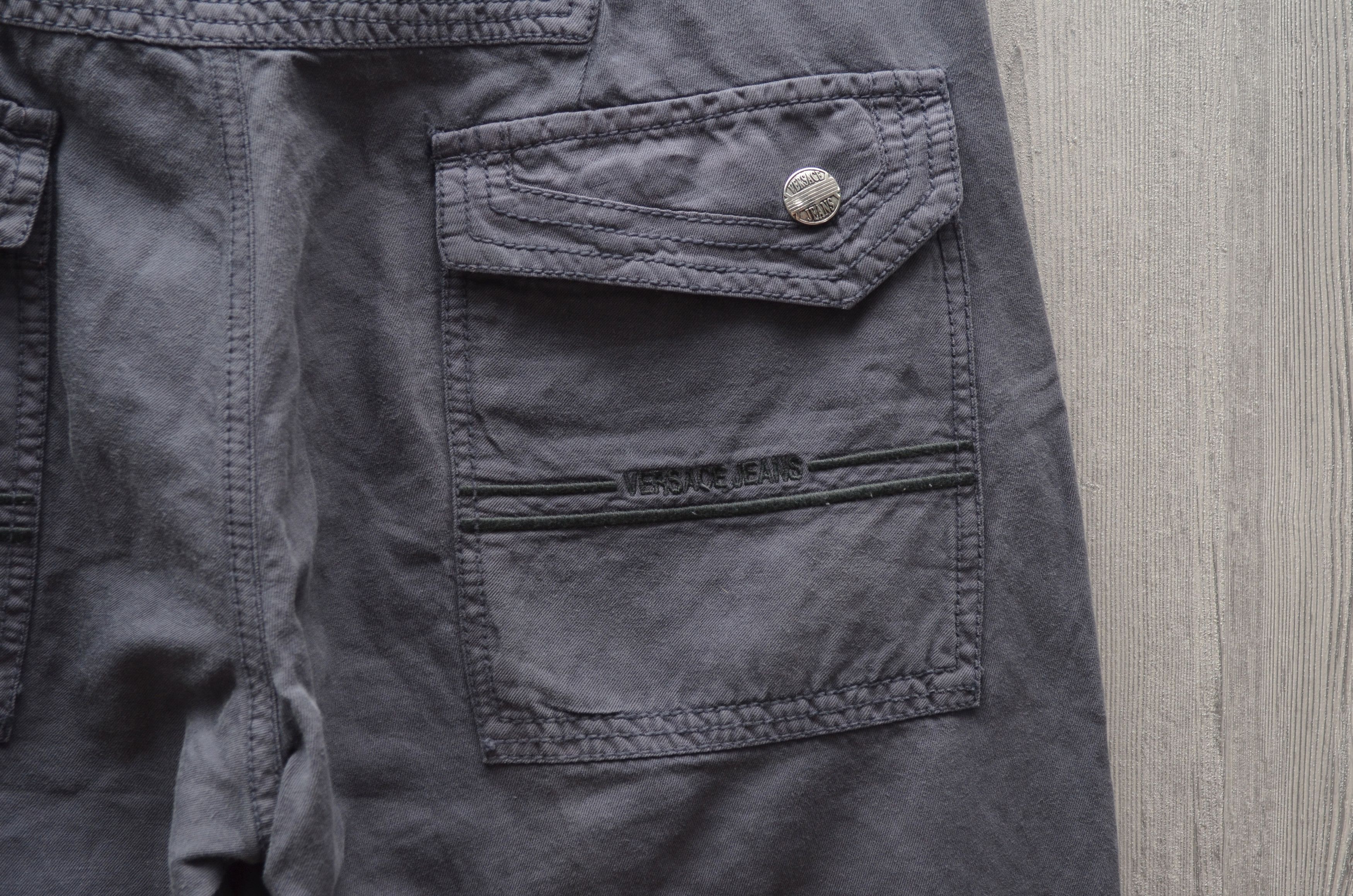 Versace × Versace Jeans Couture Versace Jeans Cargo Pants Navy Cotton Linen Sz W30 L34 Size US 30 / EU 46 - 17 Thumbnail