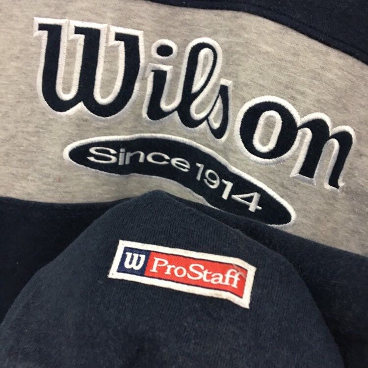 Sports Specialties × Vintage × Wilson Wilson Half Zip Sweatshirt Size US L / EU 52-54 / 3 - 7 Thumbnail