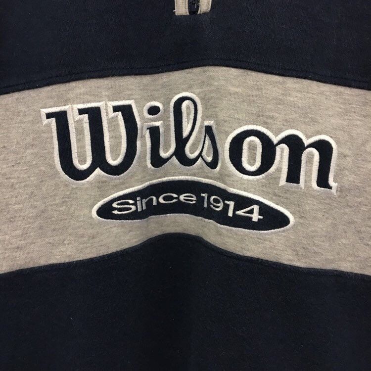 Sports Specialties × Vintage × Wilson Wilson Half Zip Sweatshirt Size US L / EU 52-54 / 3 - 6 Thumbnail