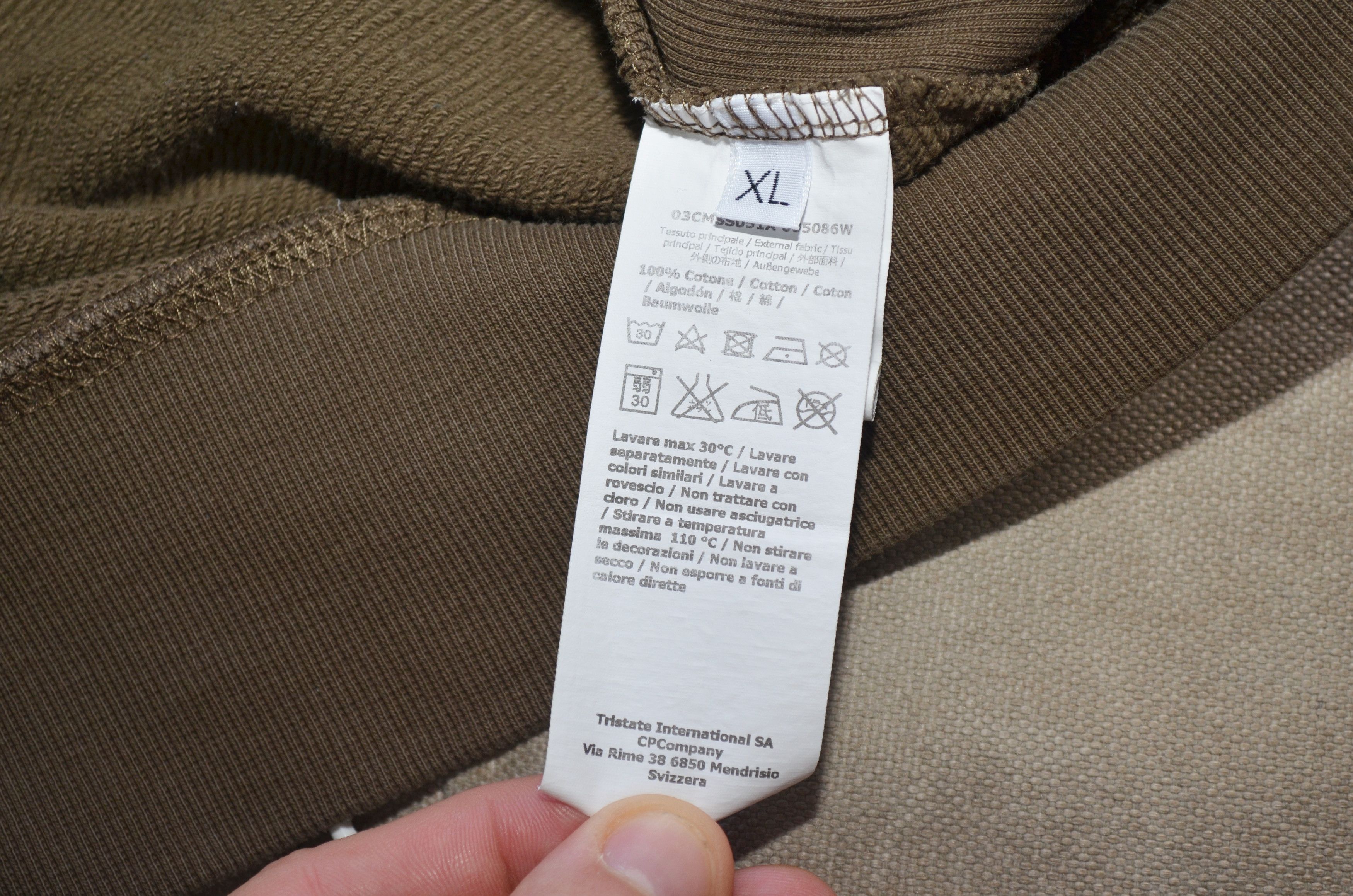 C.P. Company × Massimo Osti C.P. COMPANY EMBROIDERED LOGO CREW SWEATSHIRT Size US XL / EU 56 / 4 - 14 Thumbnail