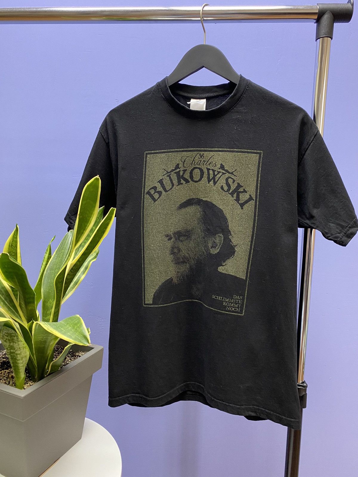 Vintage Vintage Charles Bukowski Black T Shirt Book Author Men’s M Size US M / EU 48-50 / 2 - 1 Thumbnail