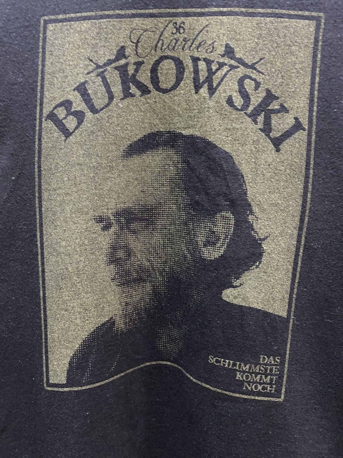 Vintage Vintage Charles Bukowski Black T Shirt Book Author Men’s M Size US M / EU 48-50 / 2 - 7 Thumbnail