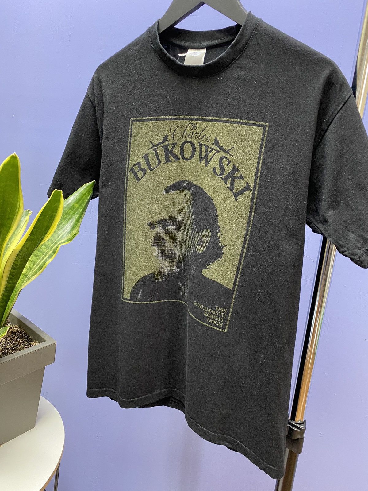 Vintage Vintage Charles Bukowski Black T Shirt Book Author Men’s M Size US M / EU 48-50 / 2 - 2 Thumbnail
