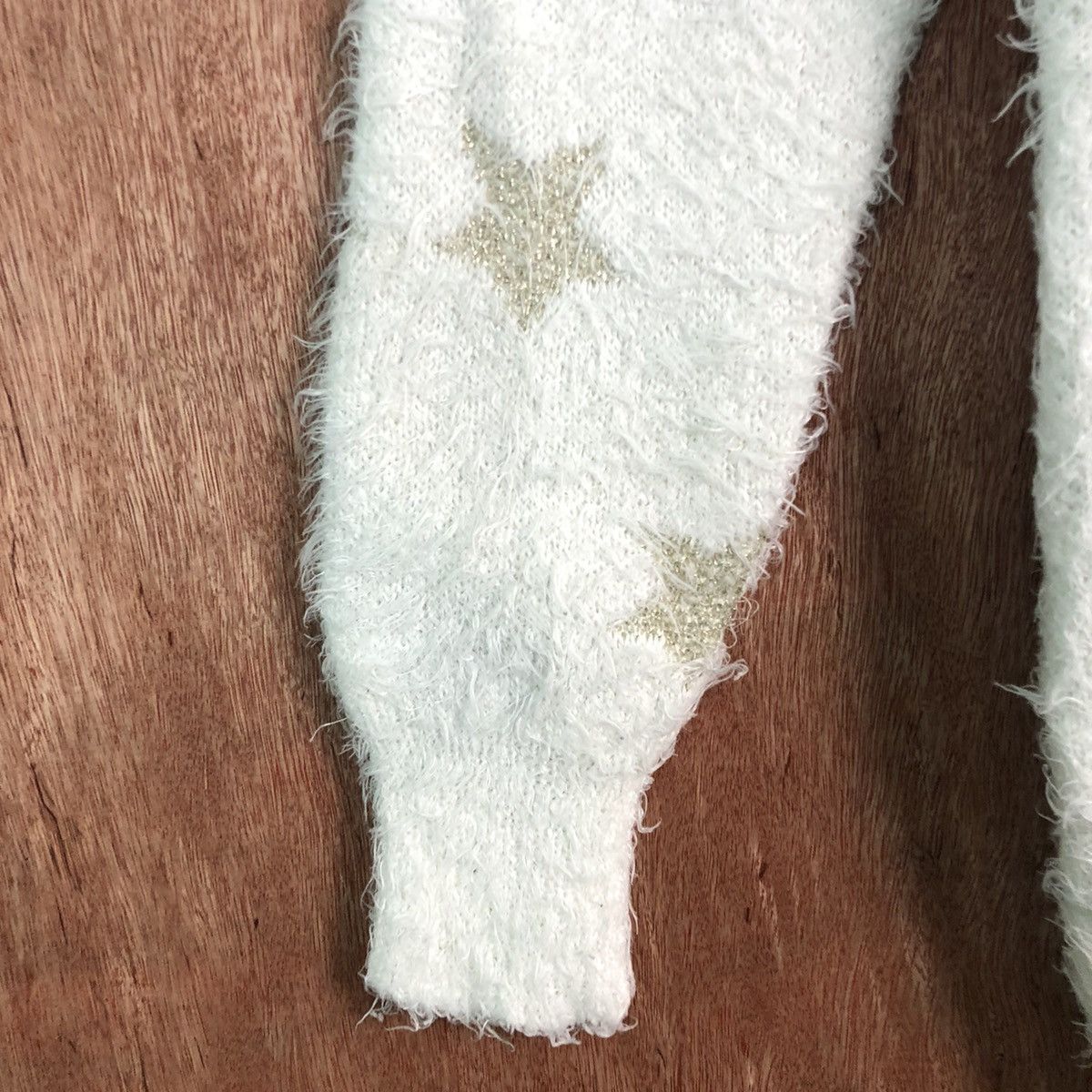Homespun Knitwear × Japanese Brand × Takeo Kikuchi TK White Mohair Soft Fur Shag Shaggy Knitwear Size US M / EU 48-50 / 2 - 6 Thumbnail