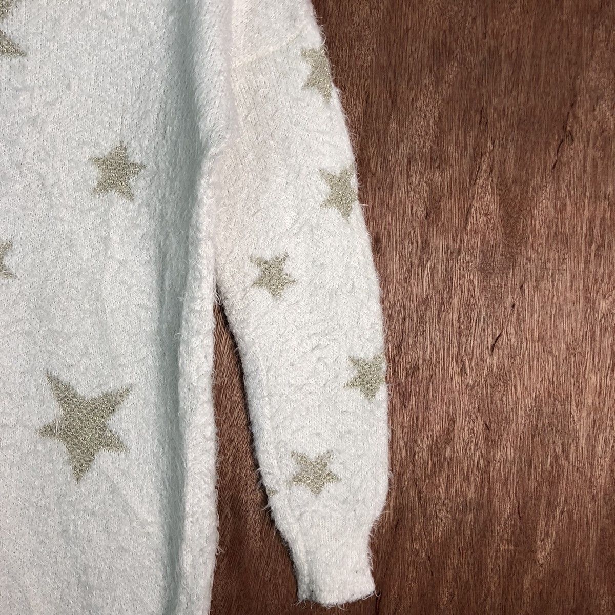 Homespun Knitwear × Japanese Brand × Takeo Kikuchi TK White Mohair Soft Fur Shag Shaggy Knitwear Size US M / EU 48-50 / 2 - 5 Thumbnail