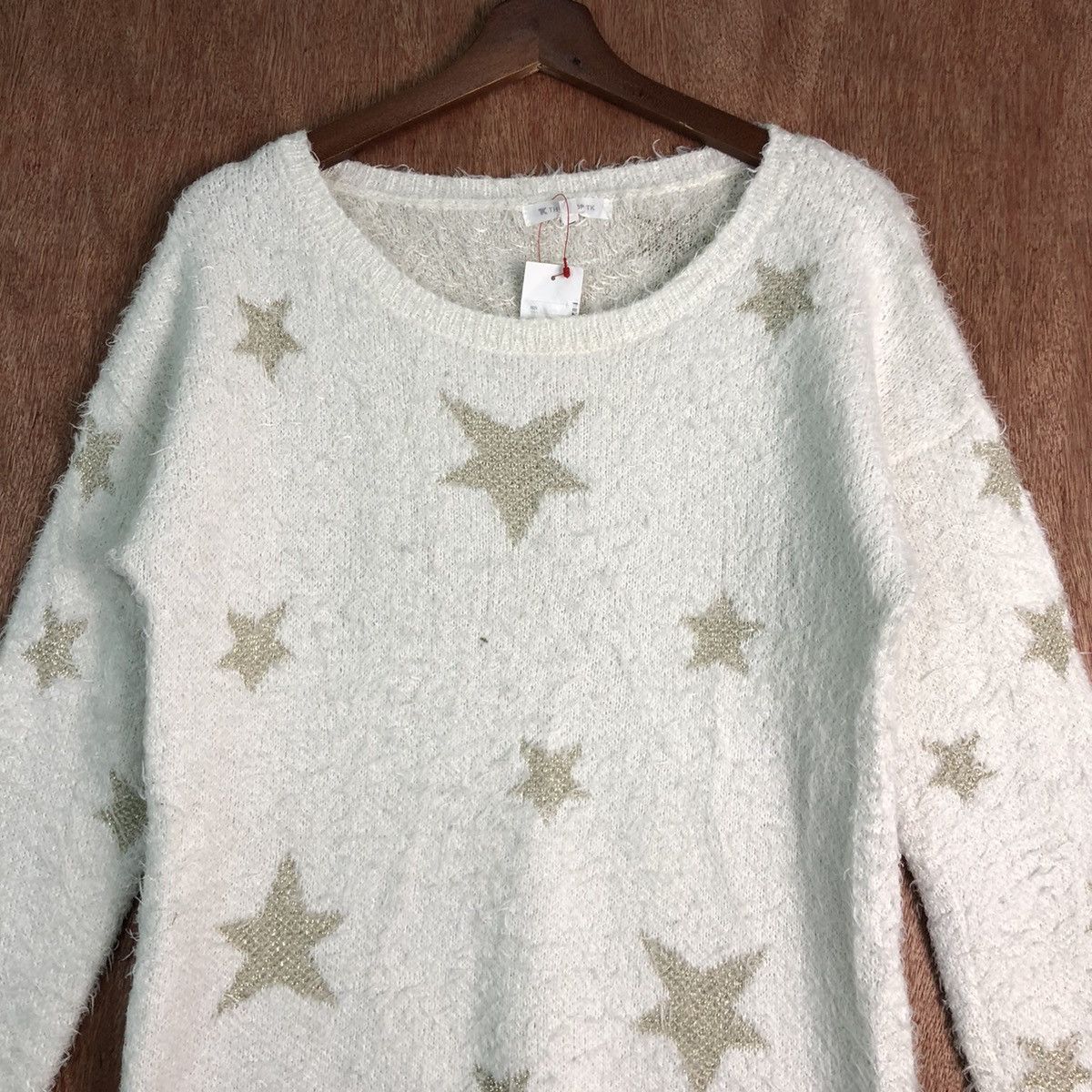 Homespun Knitwear × Japanese Brand × Takeo Kikuchi TK White Mohair Soft Fur Shag Shaggy Knitwear Size US M / EU 48-50 / 2 - 8 Thumbnail