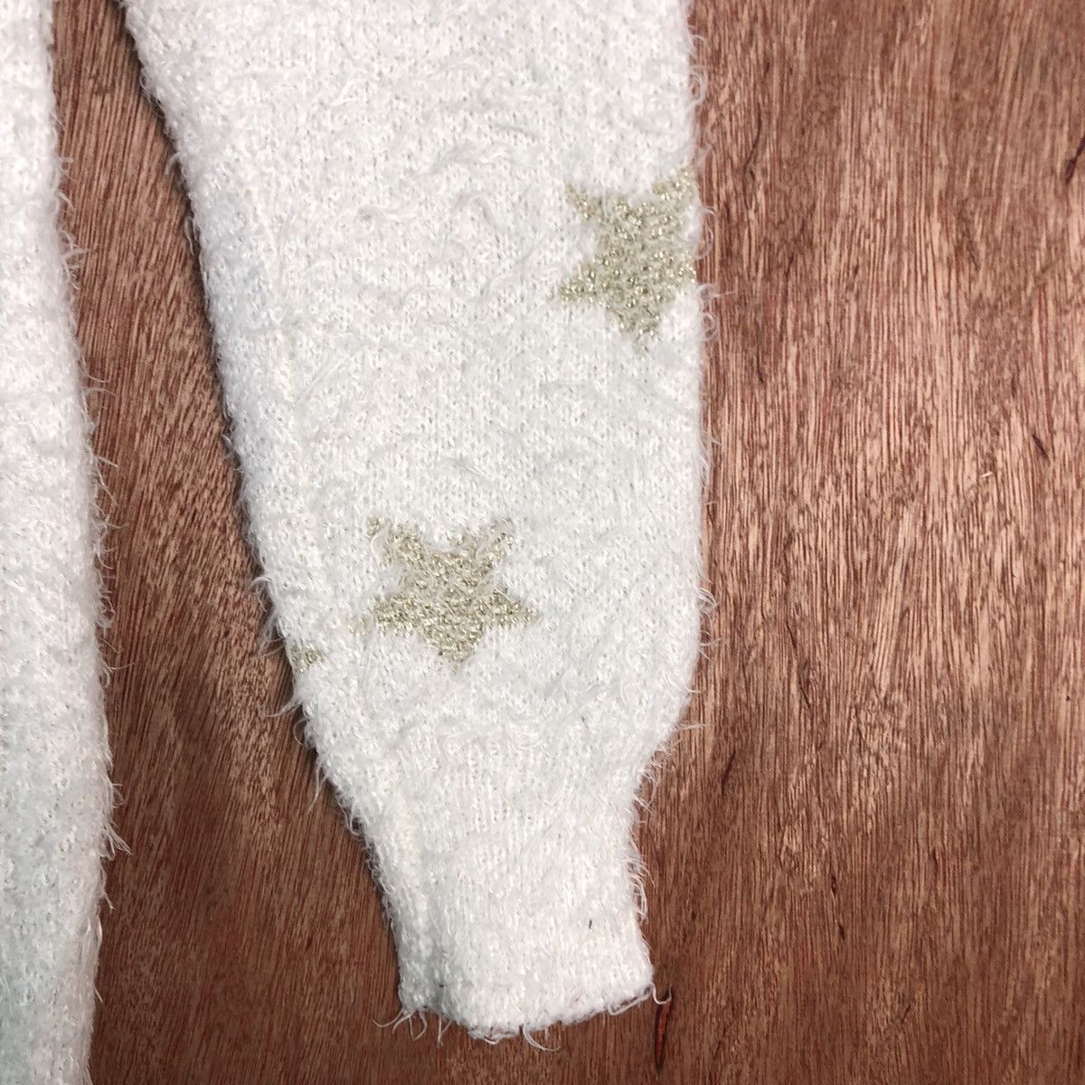 Homespun Knitwear × Japanese Brand × Takeo Kikuchi TK White Mohair Soft Fur Shag Shaggy Knitwear Size US M / EU 48-50 / 2 - 4 Thumbnail