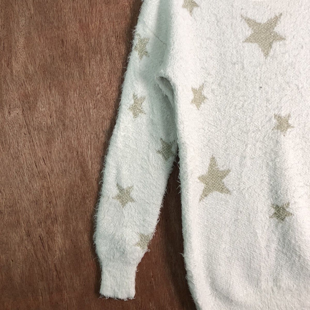 Homespun Knitwear × Japanese Brand × Takeo Kikuchi TK White Mohair Soft Fur Shag Shaggy Knitwear Size US M / EU 48-50 / 2 - 7 Thumbnail