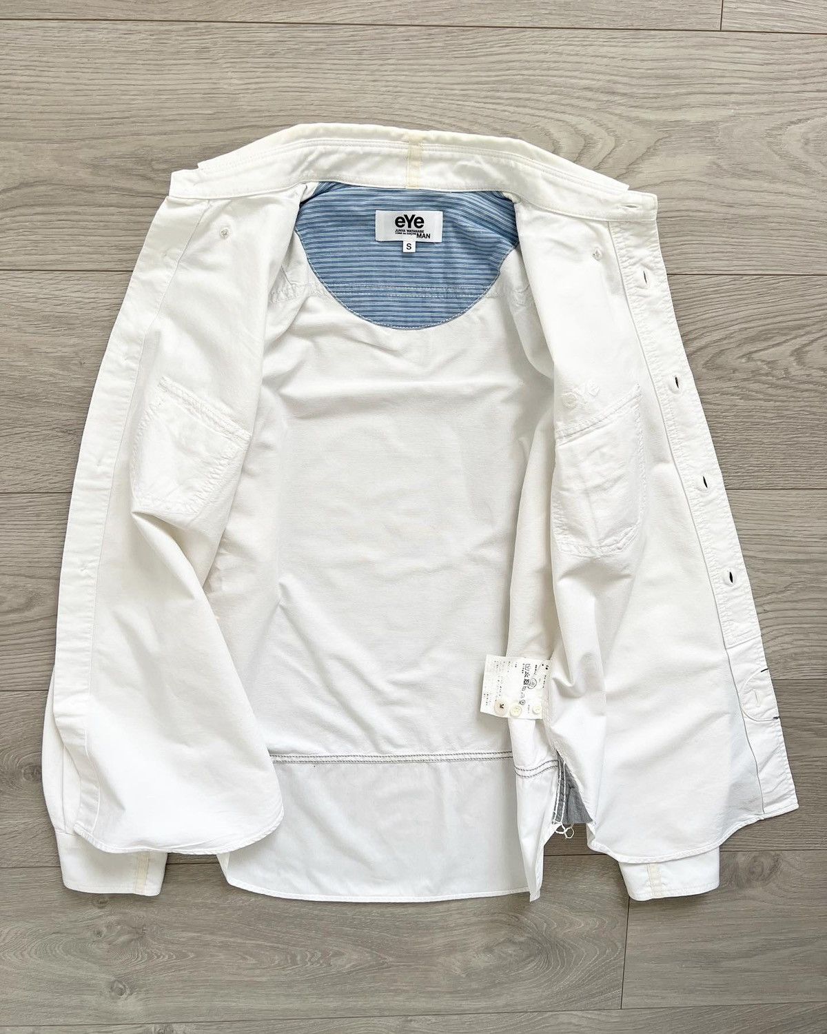 Comme des Garcons Junya Watanabe EYE AD2017 Elbow Patch Panelled Shirt Size US S / EU 44-46 / 1 - 8 Thumbnail