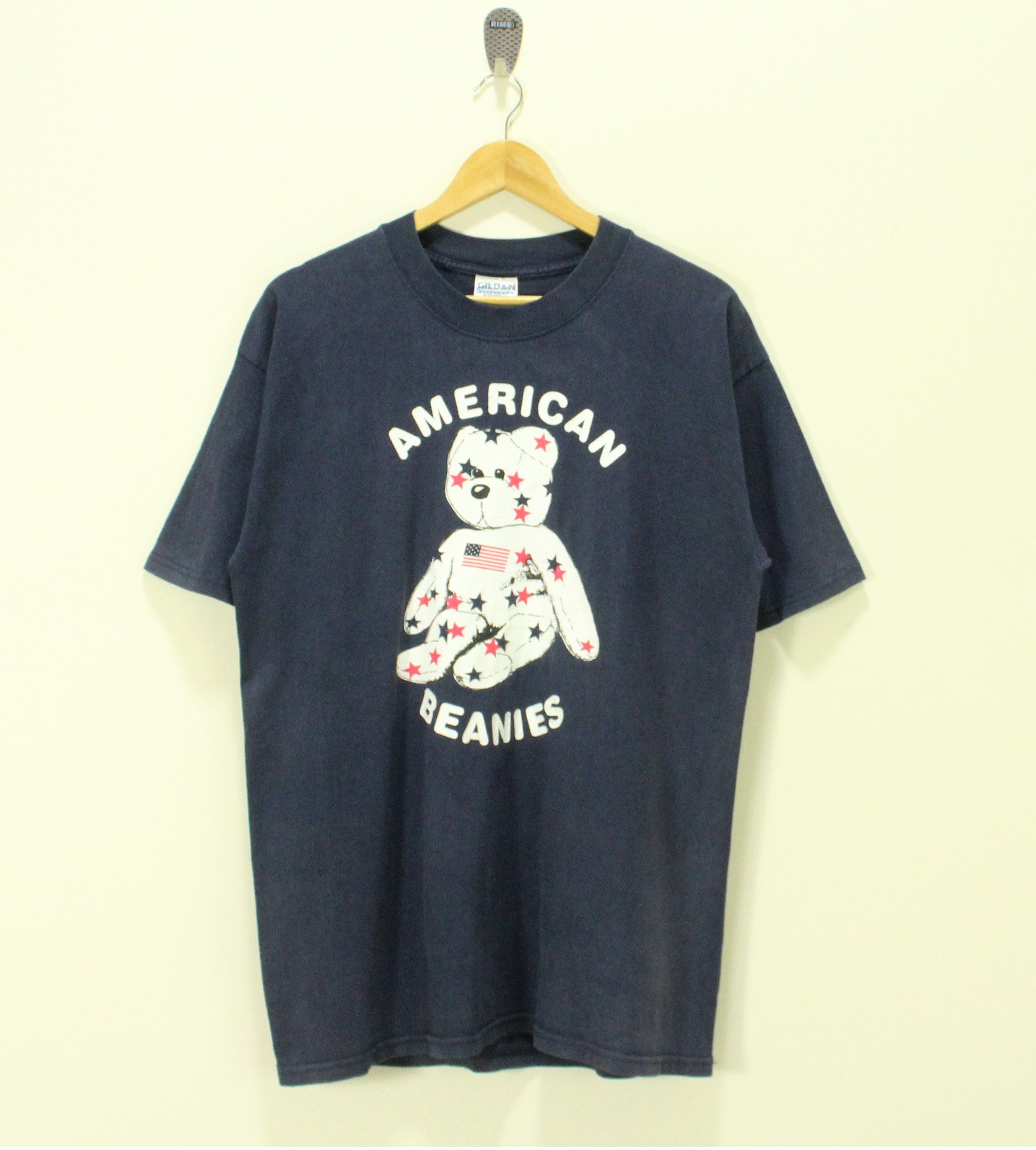 Teddy Fresh × Vintage Vintage AMERICAN BEANIES T Shirt Supreme Akira Nirvana Size US L / EU 52-54 / 3 - 1 Thumbnail