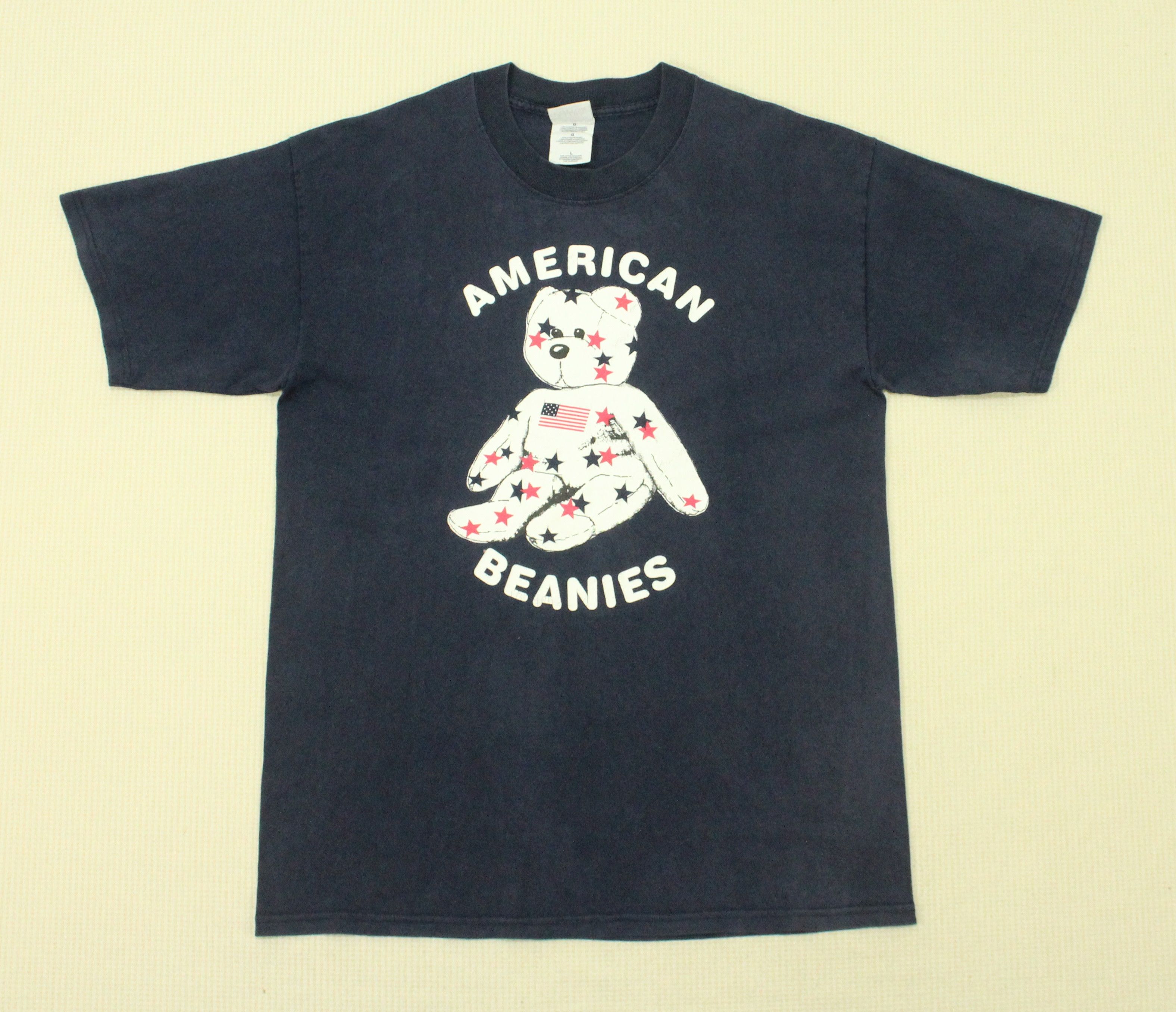 Teddy Fresh × Vintage Vintage AMERICAN BEANIES T Shirt Supreme Akira Nirvana Size US L / EU 52-54 / 3 - 5 Thumbnail