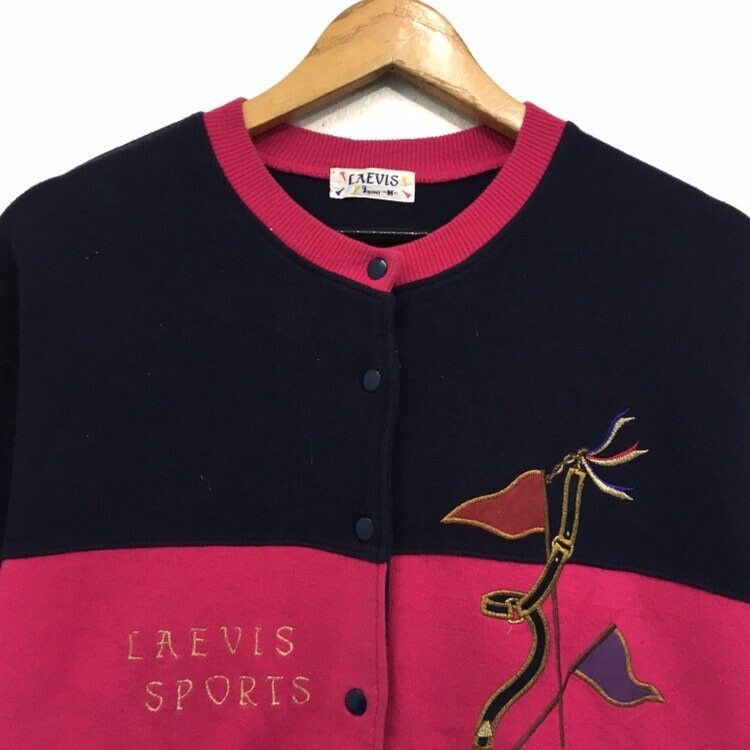 Japanese Brand Laevis Sports Button Up Varsity Sweater Size S / US 4 / IT 40 - 5 Thumbnail