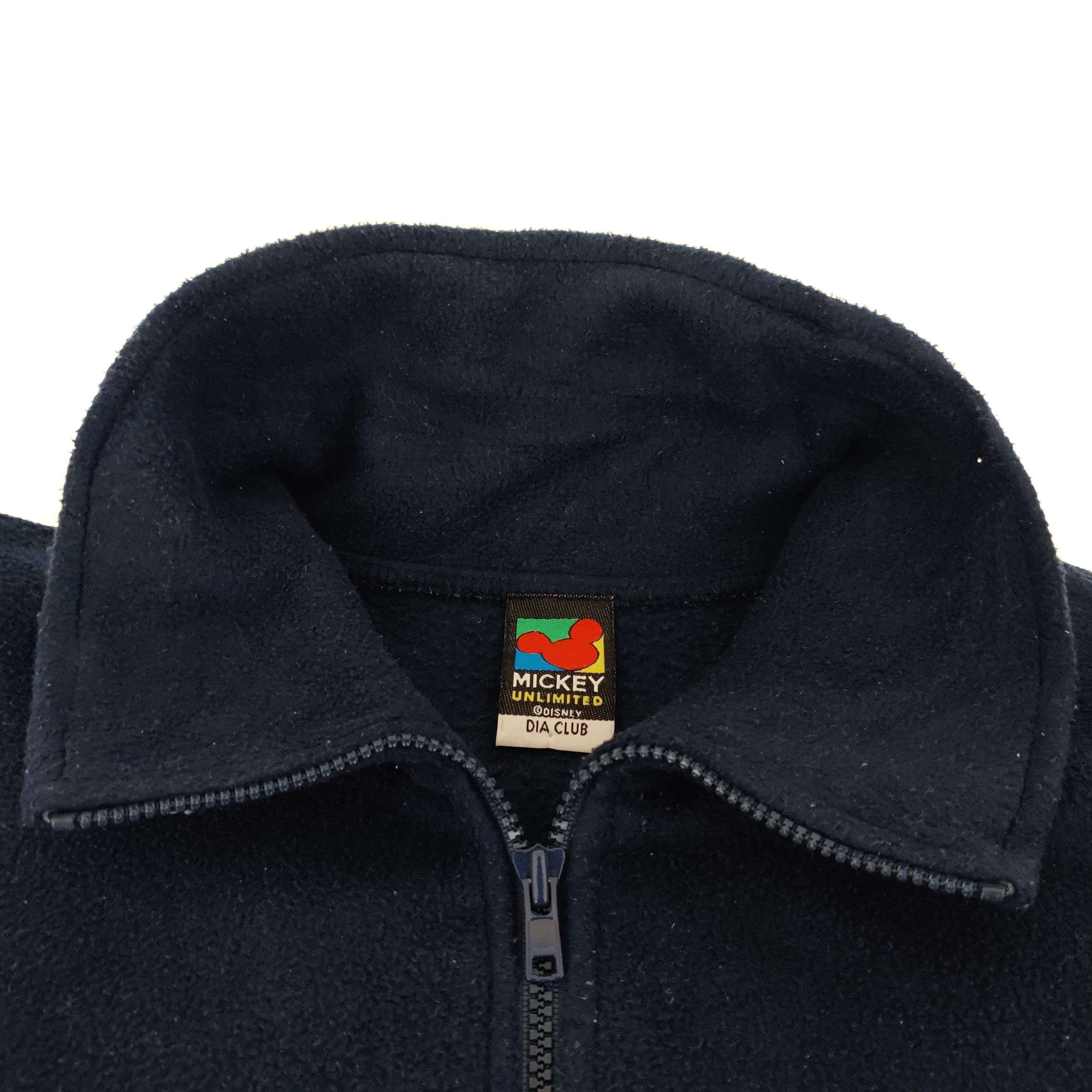 Disney Vintage Mickey Mouse Fleece Half Zipper Jacket Size US M / EU 48-50 / 2 - 3 Thumbnail