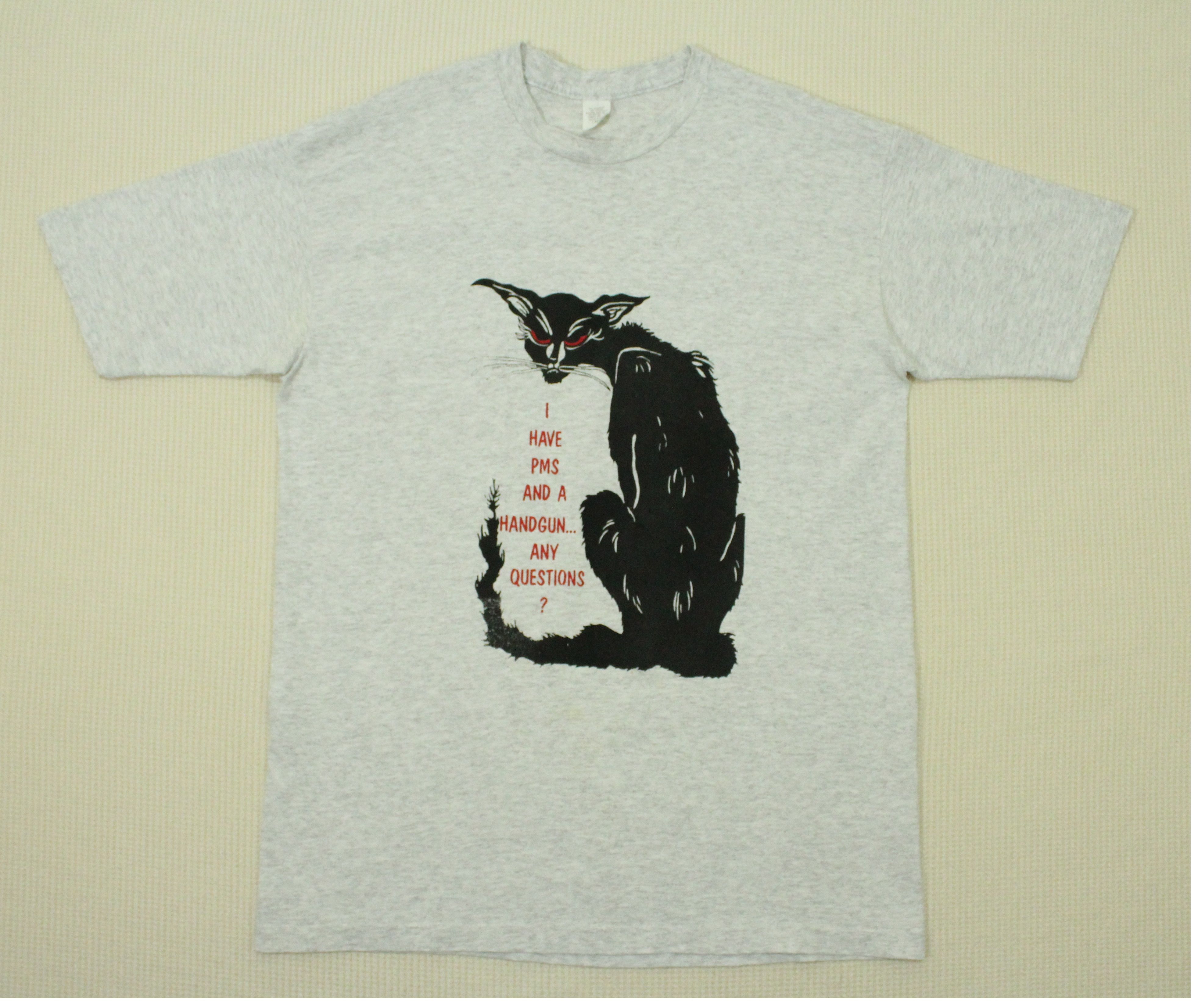 Expert Horror × Vintage Vintage 90s BADASS GIRL POWER T Shirt Single Stitch Size US L / EU 52-54 / 3 - 4 Thumbnail