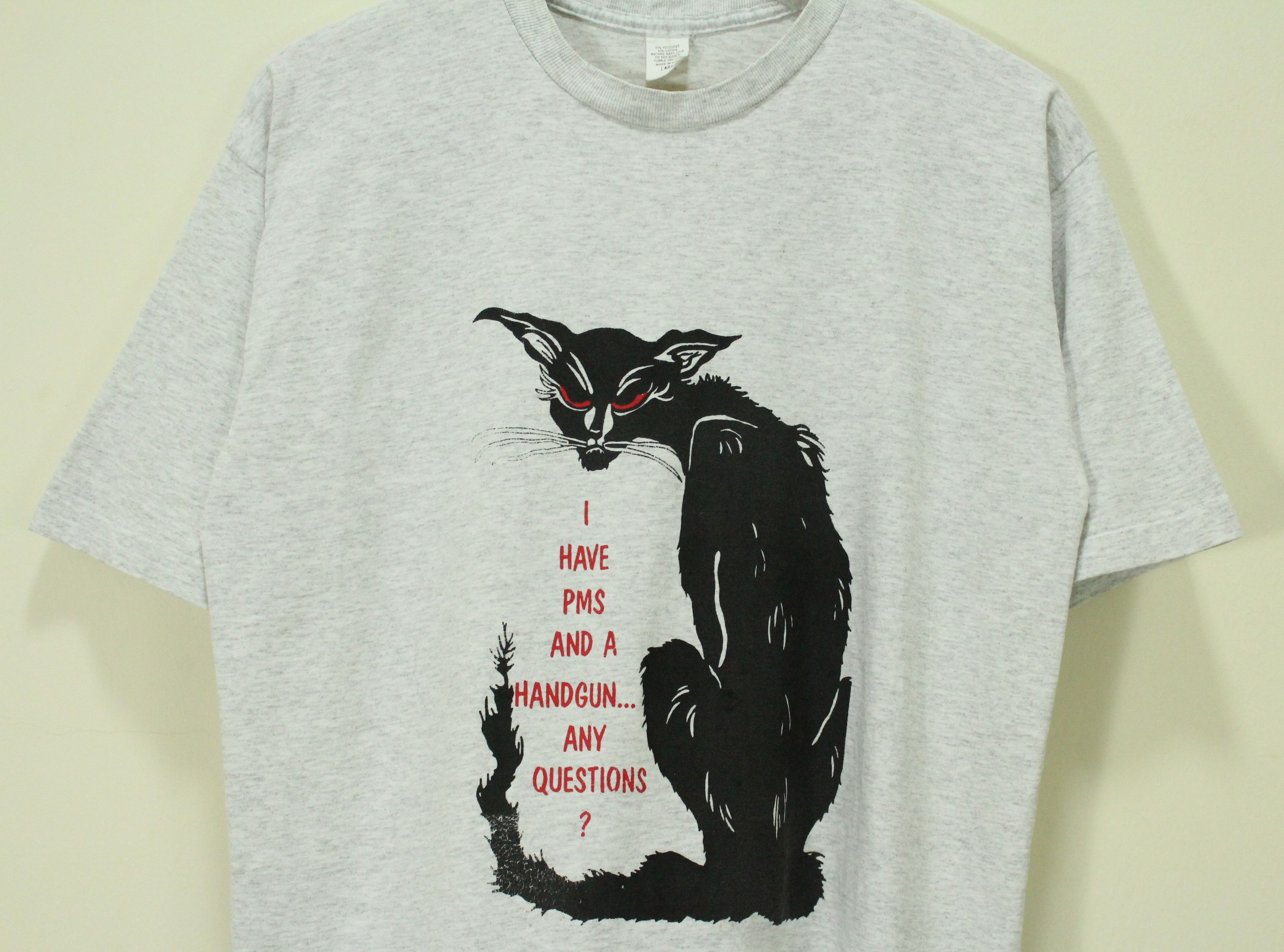 Expert Horror × Vintage Vintage 90s BADASS GIRL POWER T Shirt Single Stitch Size US L / EU 52-54 / 3 - 1 Thumbnail