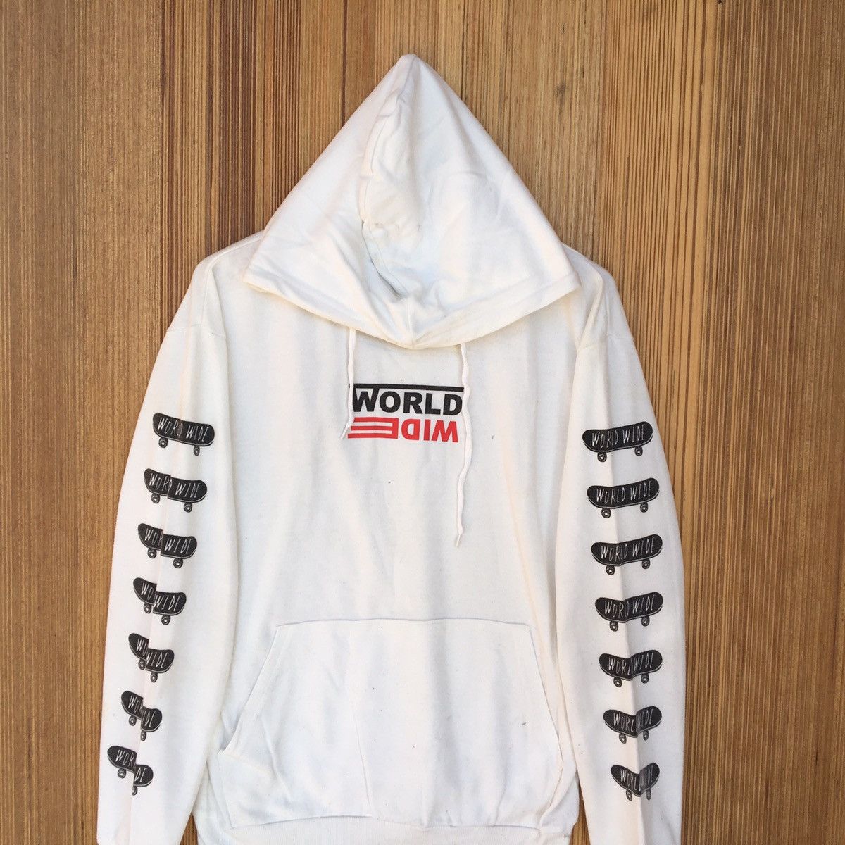 Japanese Brand World Wide Skaters BigLogo Hoodie Size US M / EU 48-50 / 2 - 2 Thumbnail
