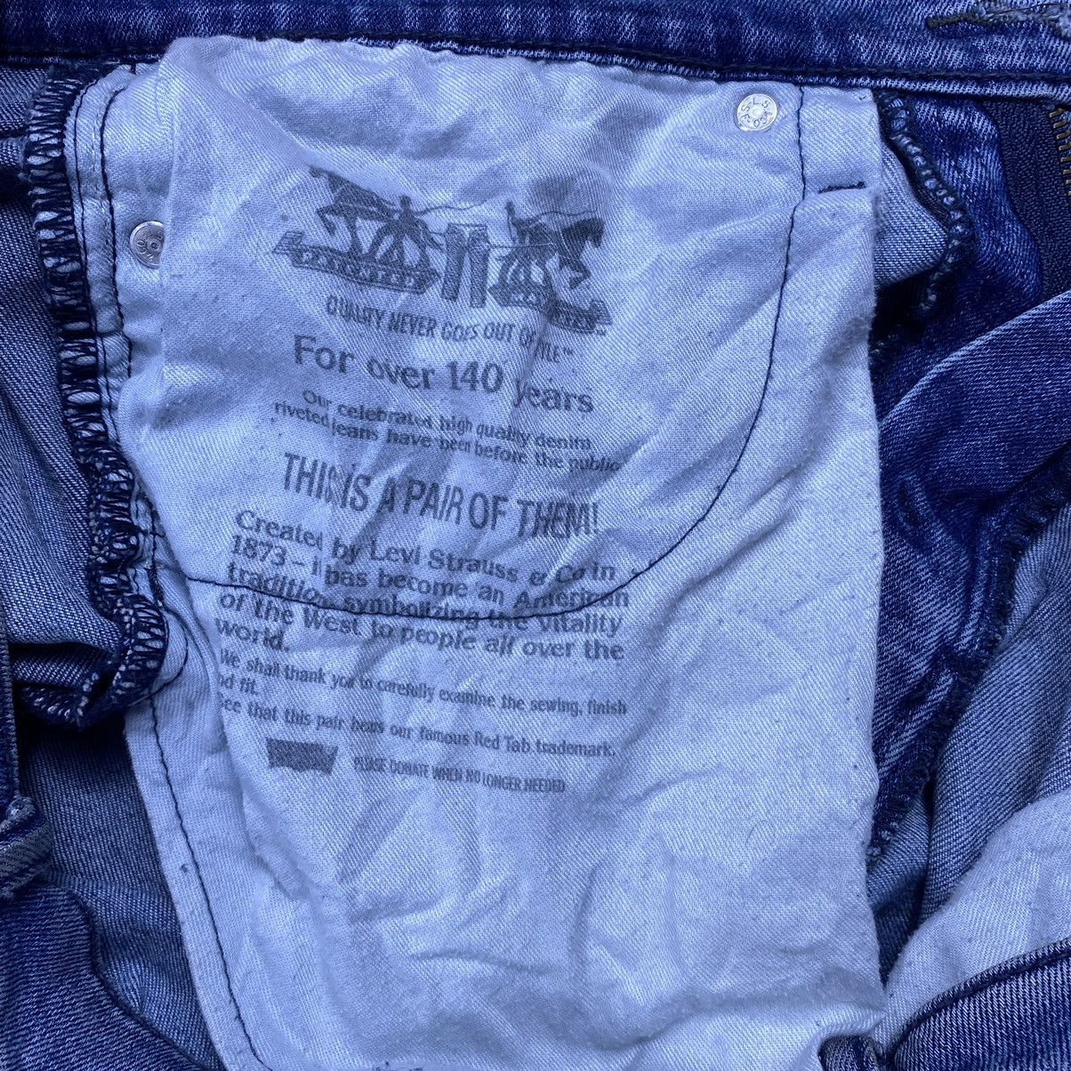 Levi's Vintage Levi’s 514 Washed Blue Denim Size US 35 - 8 Thumbnail