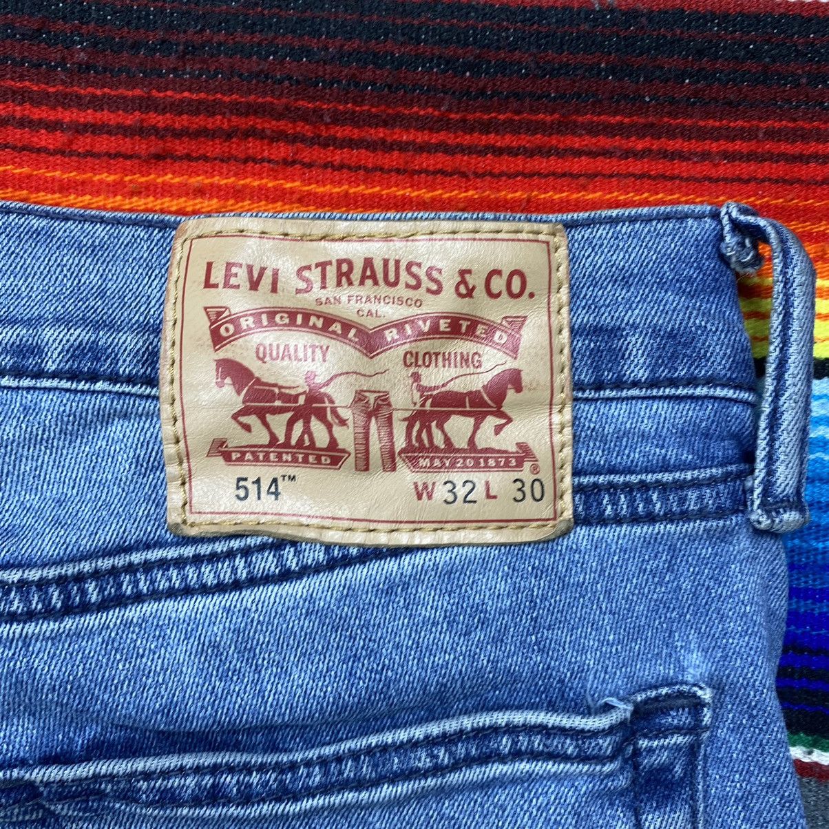 Levi's Vintage Levi’s 514 Washed Blue Denim Size US 35 - 12 Thumbnail