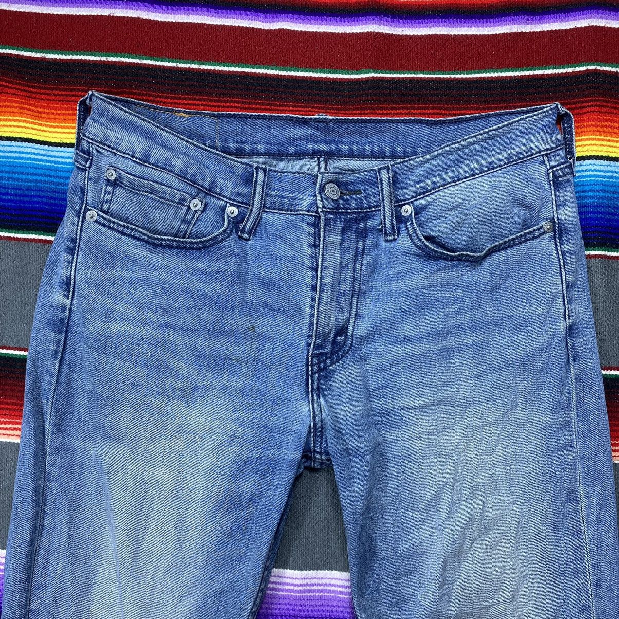 Levi's Vintage Levi’s 514 Washed Blue Denim Size US 35 - 2 Thumbnail