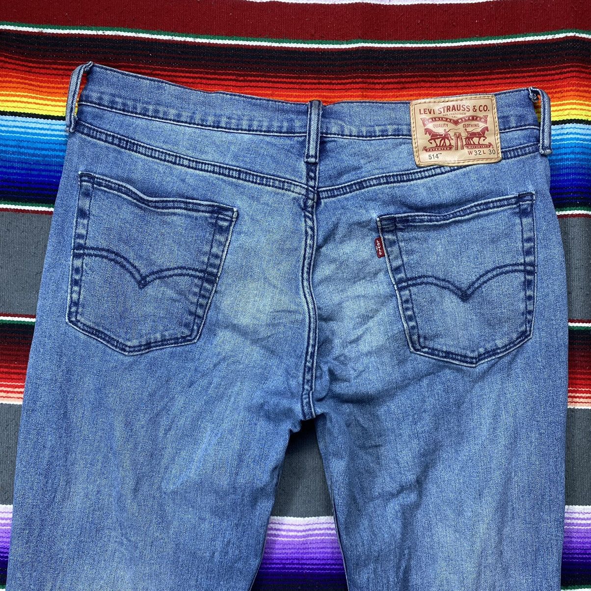 Levi's Vintage Levi’s 514 Washed Blue Denim Size US 35 - 10 Thumbnail