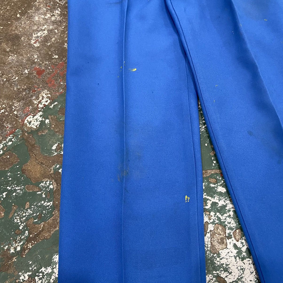 Vintage Vintage Royal Blue Painter Pleated Trousers Size US 26 / EU 42 - 3 Thumbnail