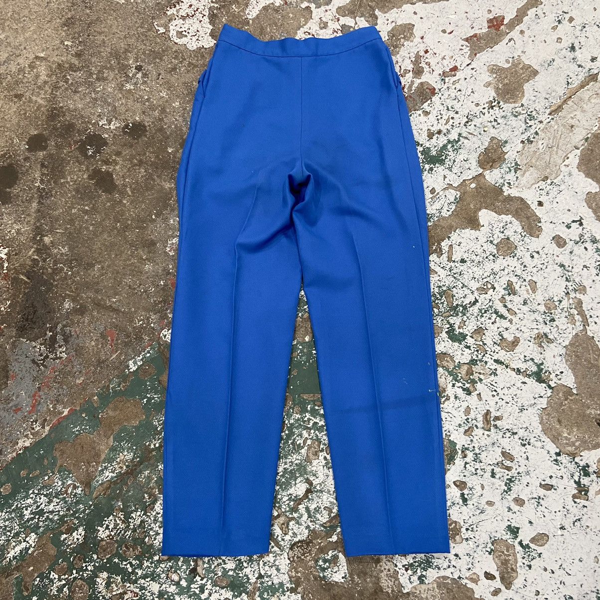 Vintage Vintage Royal Blue Painter Pleated Trousers Size US 26 / EU 42 - 4 Thumbnail