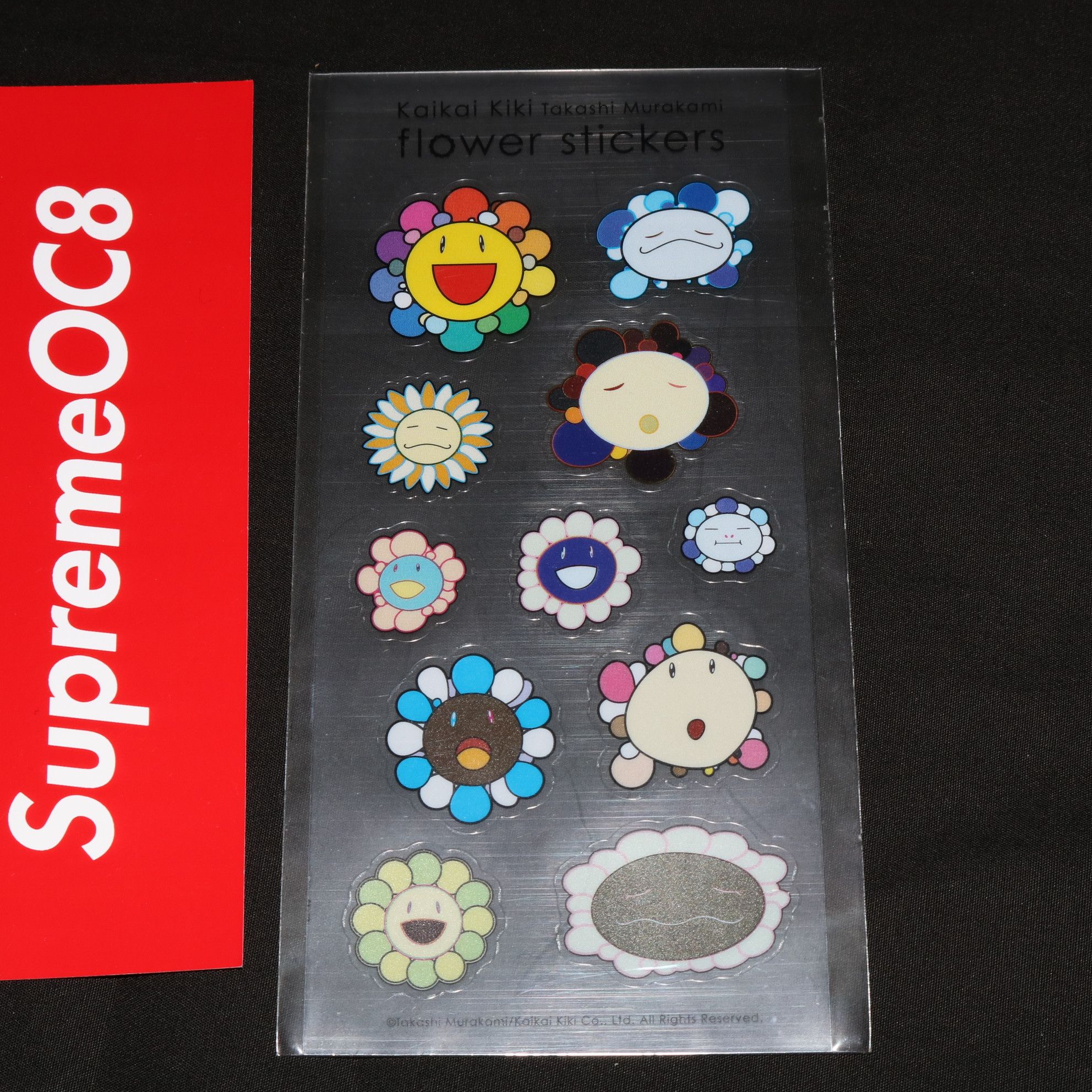 Takashi Murakami Flower Stickers Sheet KaiKai popular KiKi