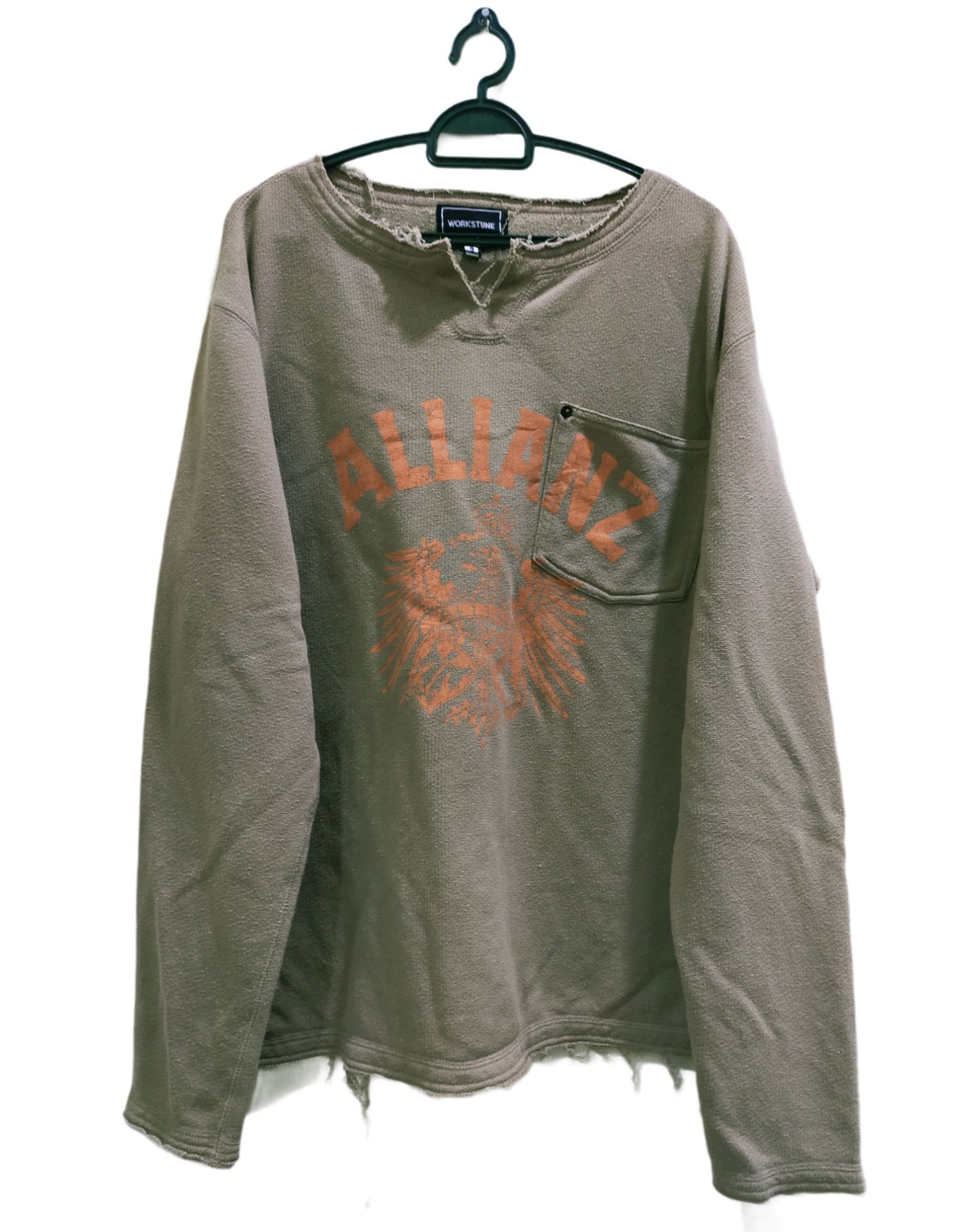 Japanese Brand Workstune Allianz Logo Sweatshirt Size US M / EU 48-50 / 2 - 1 Thumbnail