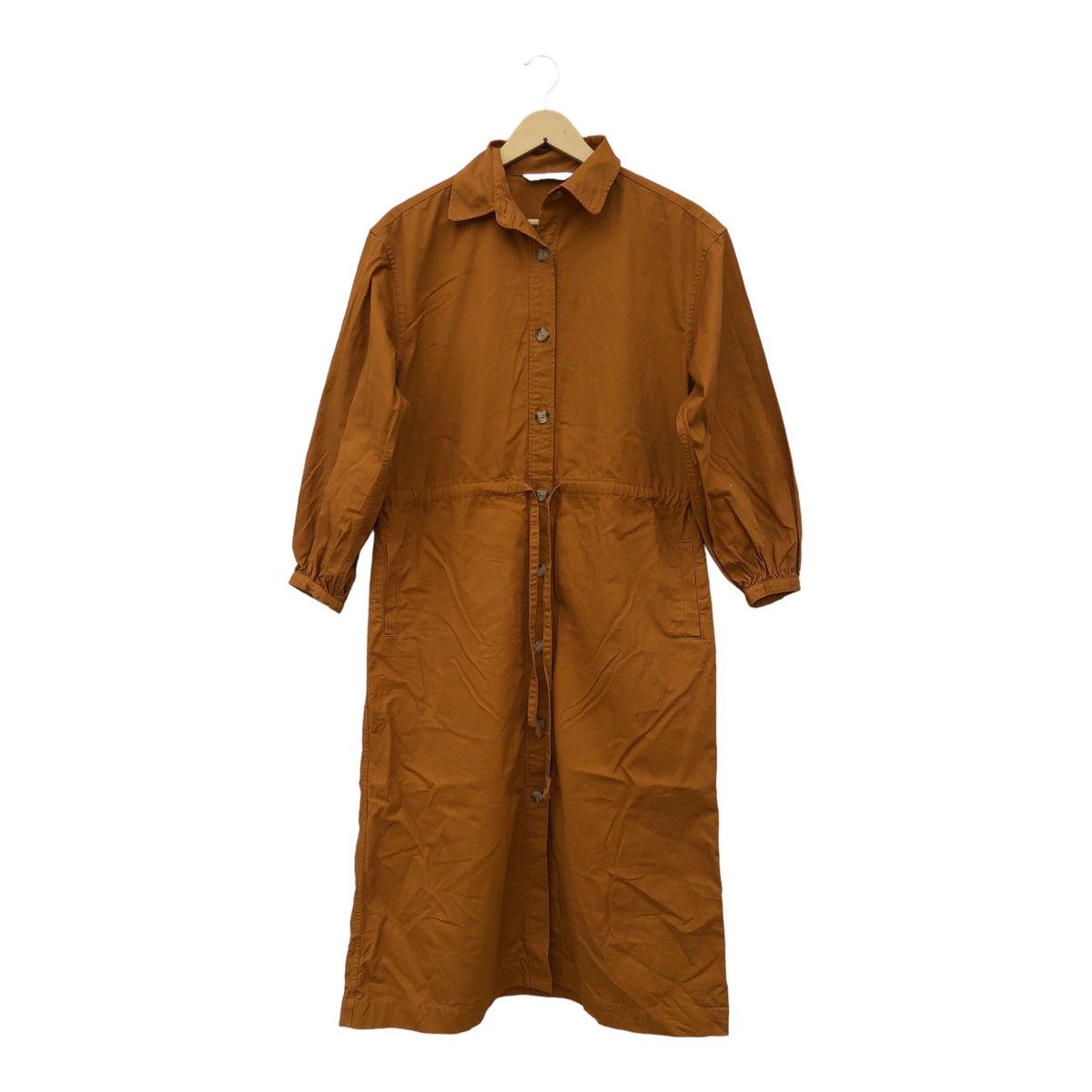 image of J W Anderson x Pyjama Clothing Jw Anderson Uniqlo Long Top Button Up in Beige, Women's (Size Small)