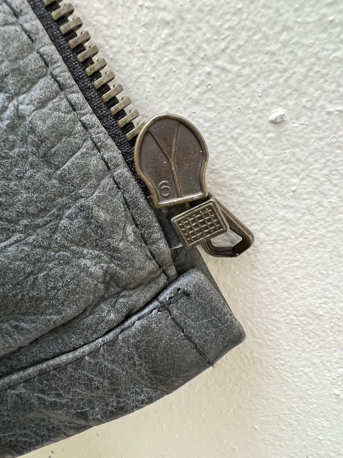 Paul Smith × Vintage Vintage Paul Smith Fade Patina Leather Zipper Jacket Size US S / EU 44-46 / 1 - 18 Thumbnail