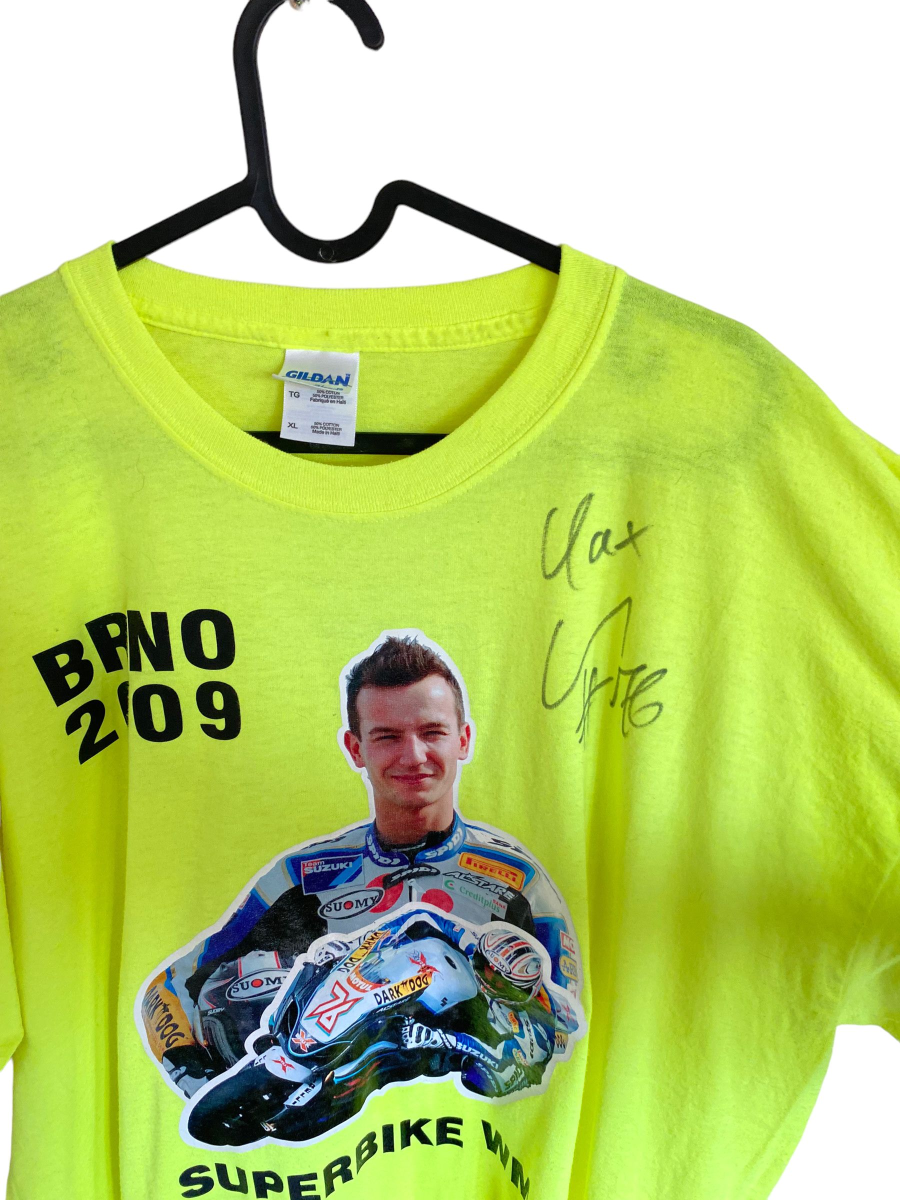 Vintage Max Neukirchner superbike Brno 2009 Suzuki with autograph, Size US XL / EU 56 / 4 - 2 Thumbnail