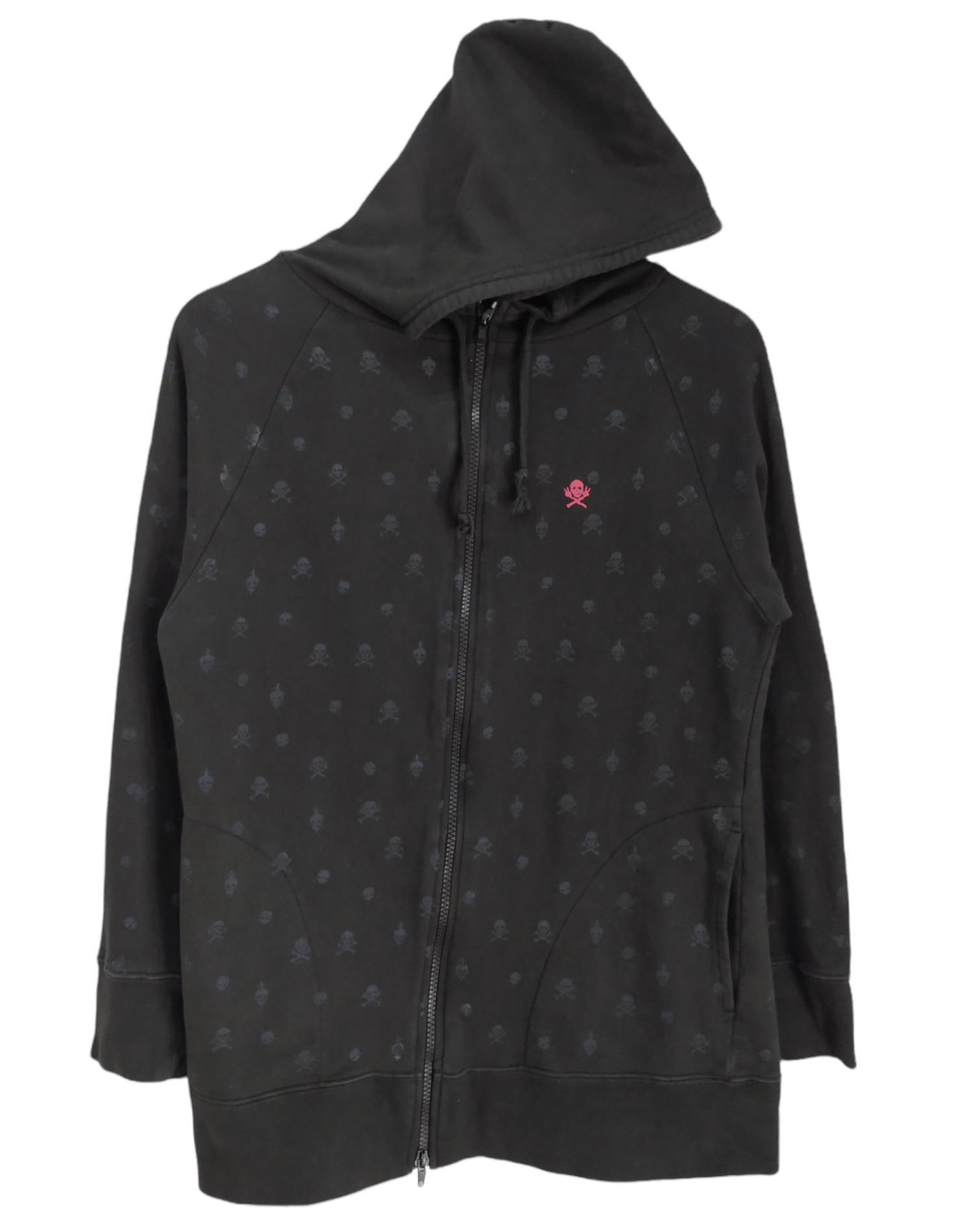 Japanese Brand Vintage Algonquins Skull Logo Punk Zip Up Hoodie Size US M / EU 48-50 / 2 - 2 Thumbnail