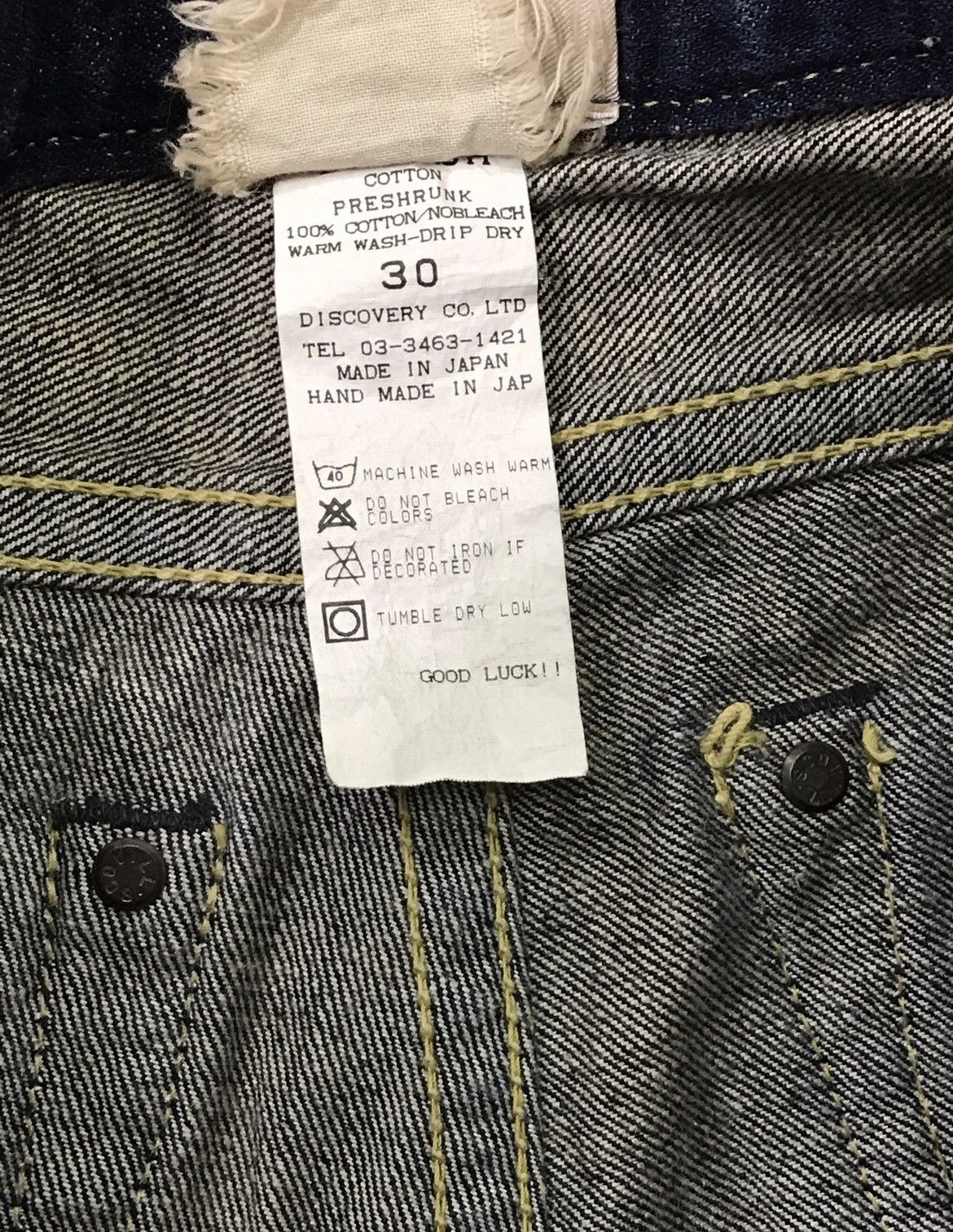 Designer × If Six Was Nine × Japanese Brand Hand Universal Discovery Side Striped Jeans Made In Japan Size US 30 / EU 46 - 10 Thumbnail