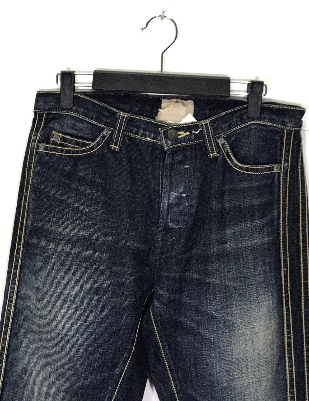 Designer × If Six Was Nine × Japanese Brand Hand Universal Discovery Side Striped Jeans Made In Japan Size US 30 / EU 46 - 4 Thumbnail