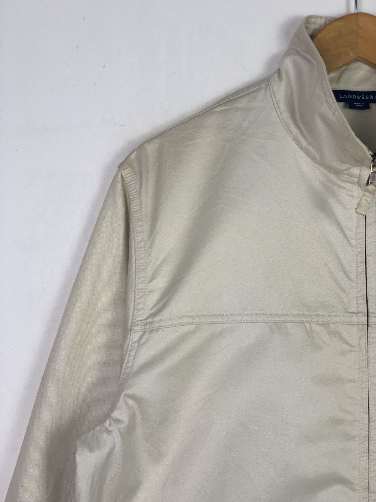 Lands' End × Vintage Vintage Lands End Full zipper Light Jacket Size US L / EU 52-54 / 3 - 3 Thumbnail