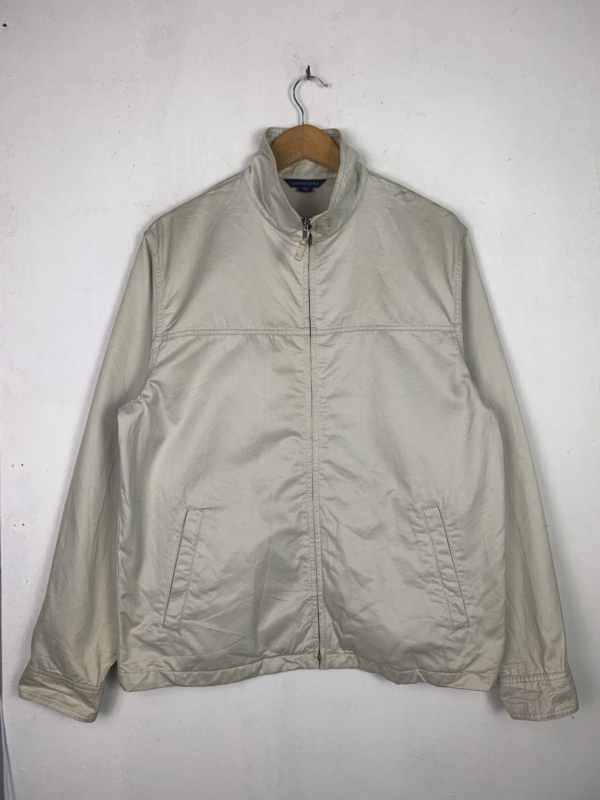 Lands' End × Vintage Vintage Lands End Full zipper Light Jacket Size US L / EU 52-54 / 3 - 1 Thumbnail