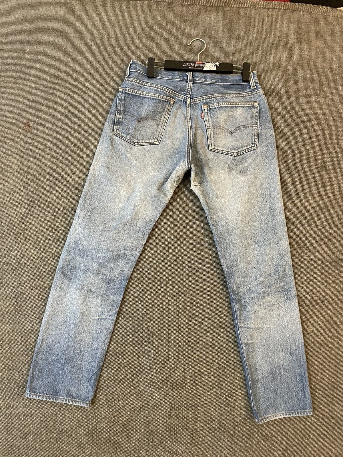 Levi's Vintage Clothing Vintage 90s Faded Distressed Levi’s 501 Jeans Size US 32 / EU 48 - 10 Thumbnail