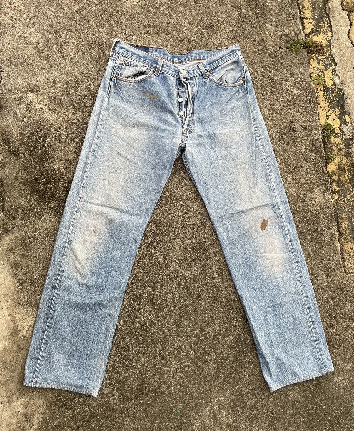 Levi's Vintage 90s Levi’s 501 Reproduction Jeans Size US 32 / EU 48 - 2 Thumbnail