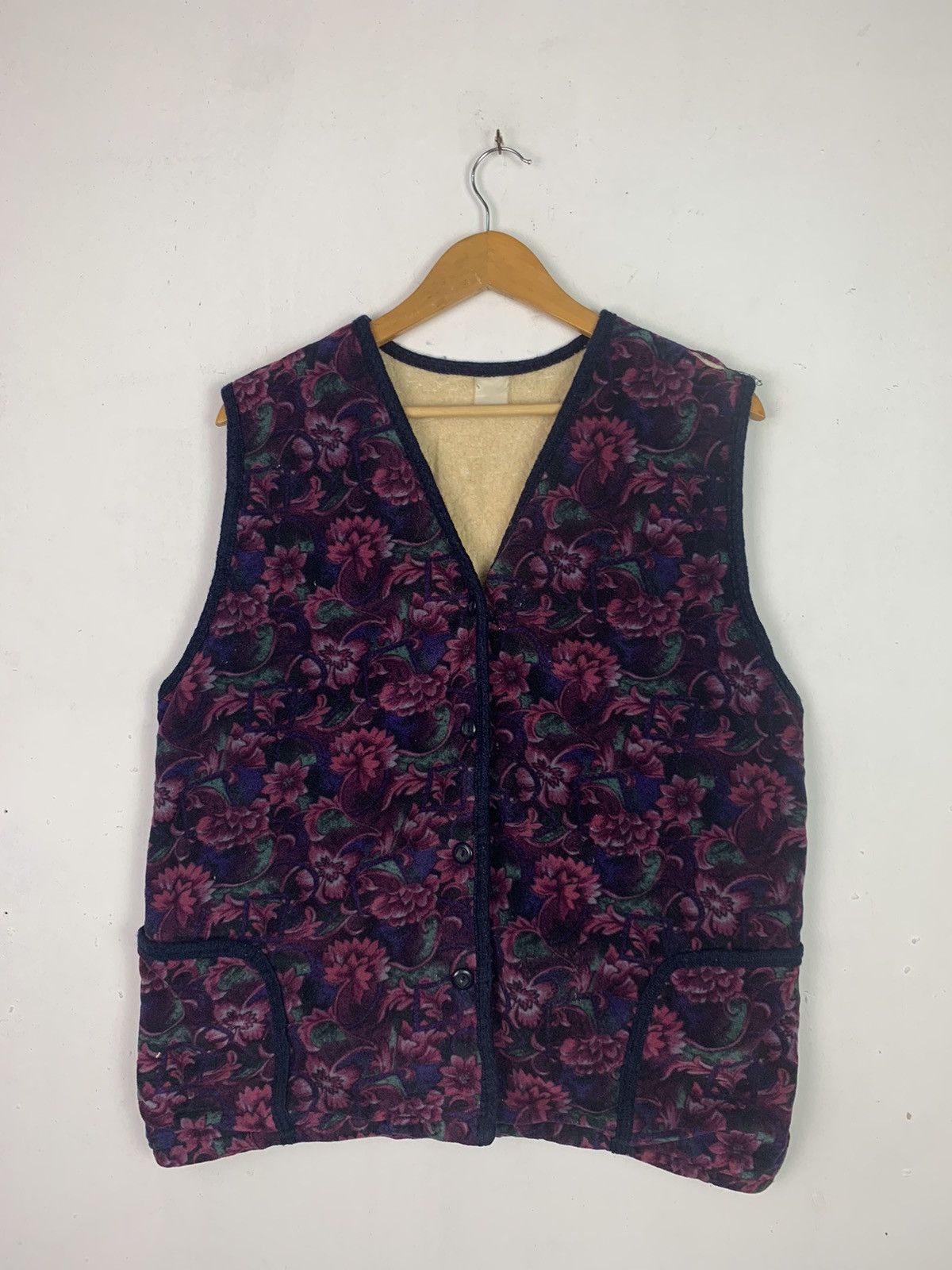 Japanese Brand × Vintage Vintage Japanese Brand Floral Vest Size US L / EU 52-54 / 3 - 1 Thumbnail