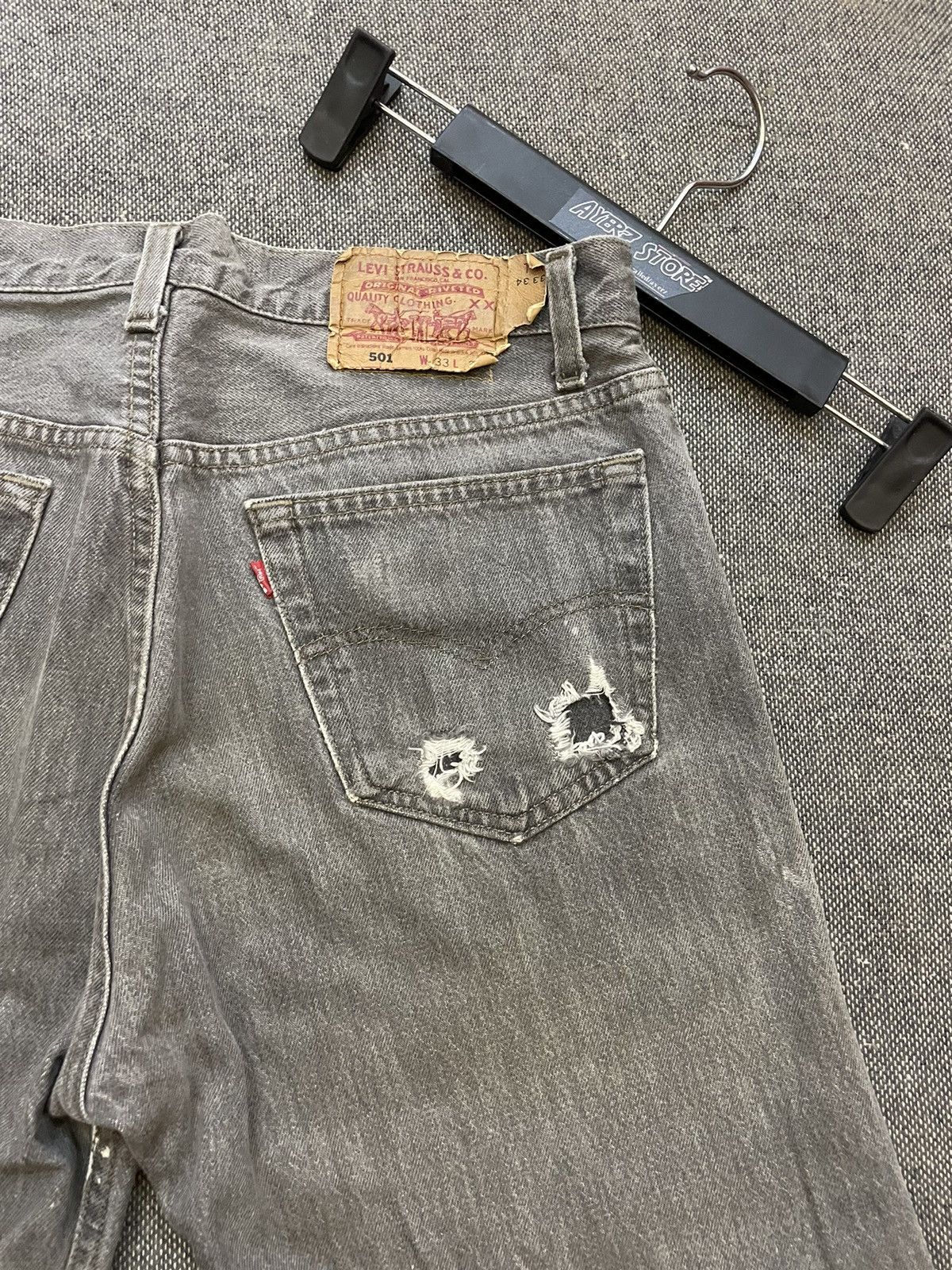 Levi's Vintage 80s Levi’s 501 Distressed Denim Jeans Size US 32 / EU 48 - 11 Thumbnail